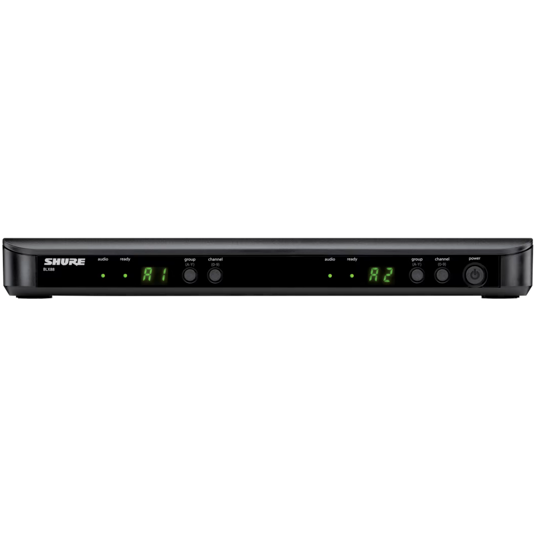 Shure BLX288/PG58 Wireless Dual Vocal System with PG58, H11 Band - Open Box, Mint - View 3 | MusicMarket