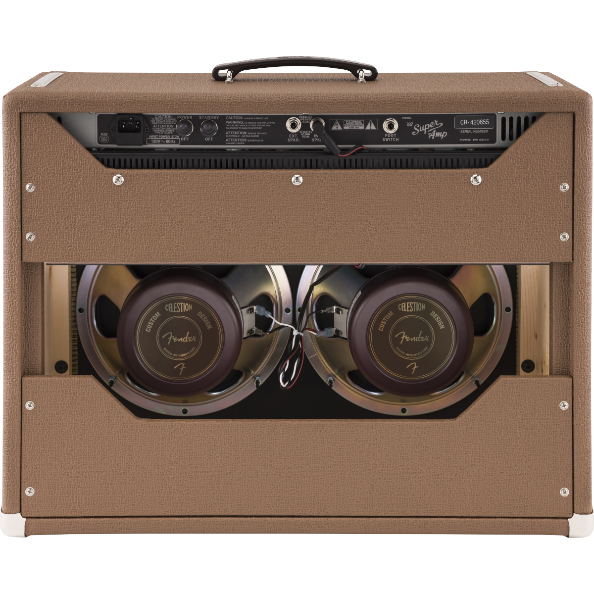 Fender '62 Super 120V 40-Watt Tube Combo Amplifier - Brown and Wheat - View 2 | MusicMarket