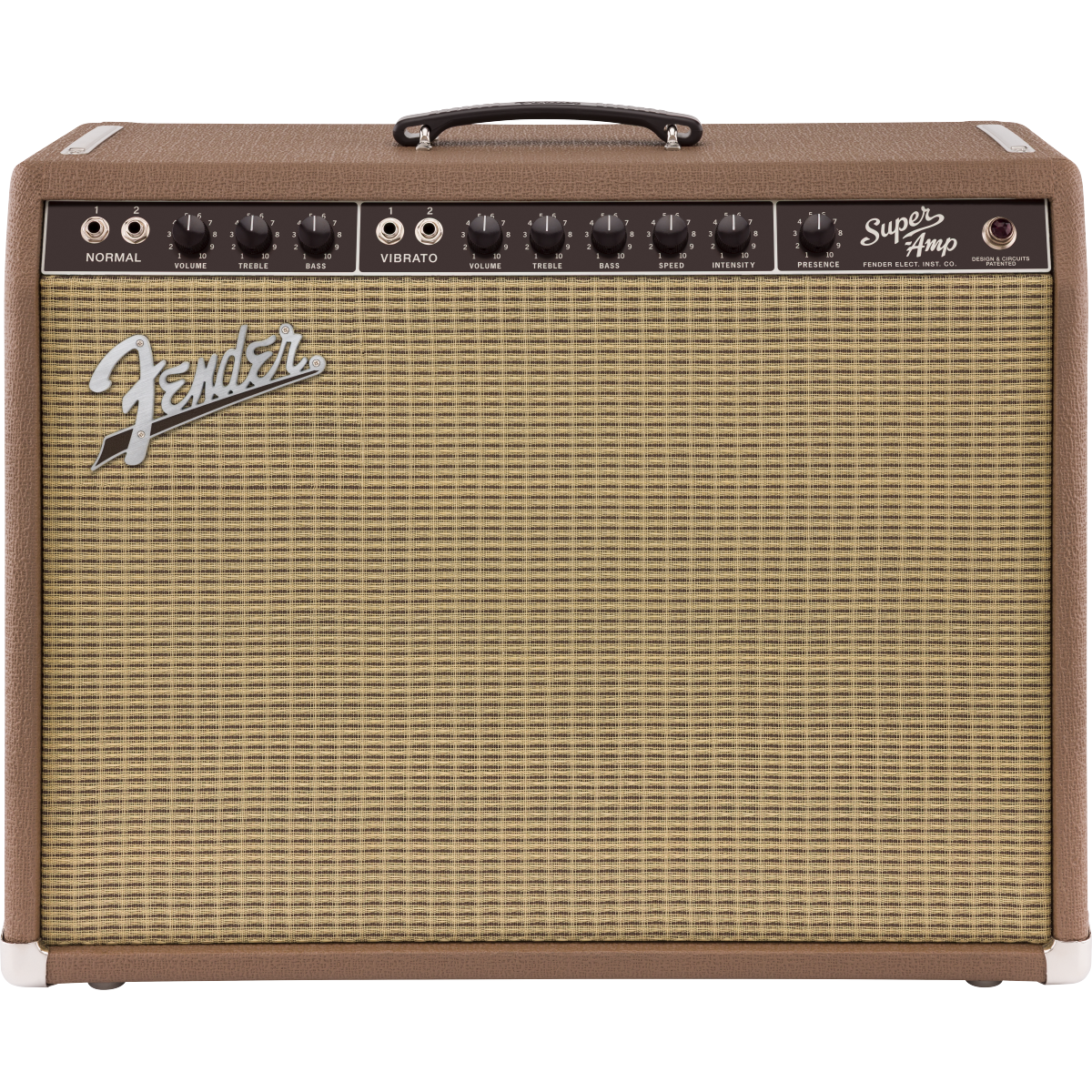 Fender '62 Super 120V 40-Watt Tube Combo Amplifier - Brown and Wheat - MusicMarket