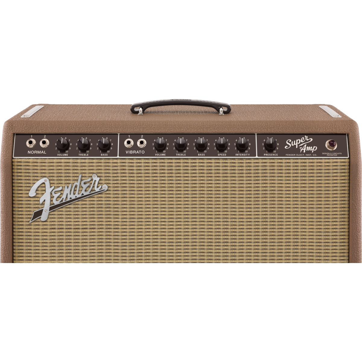 Fender '62 Super 120V 40-Watt Tube Combo Amplifier - Brown and Wheat - View 3 | MusicMarket