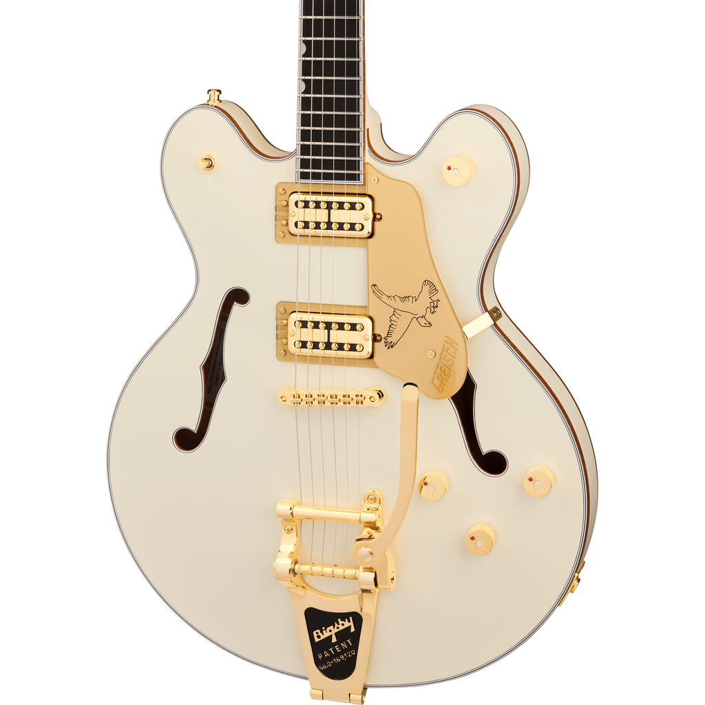 Gretsch Falcon Center Block LTD Electric Guitar - Ebony Fingerboard, Vintage White - MusicMarket