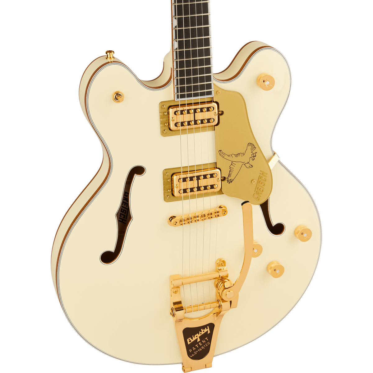 Gretsch Falcon Center Block LTD Electric Guitar - Ebony Fingerboard, Vintage White - View 6 | MusicMarket