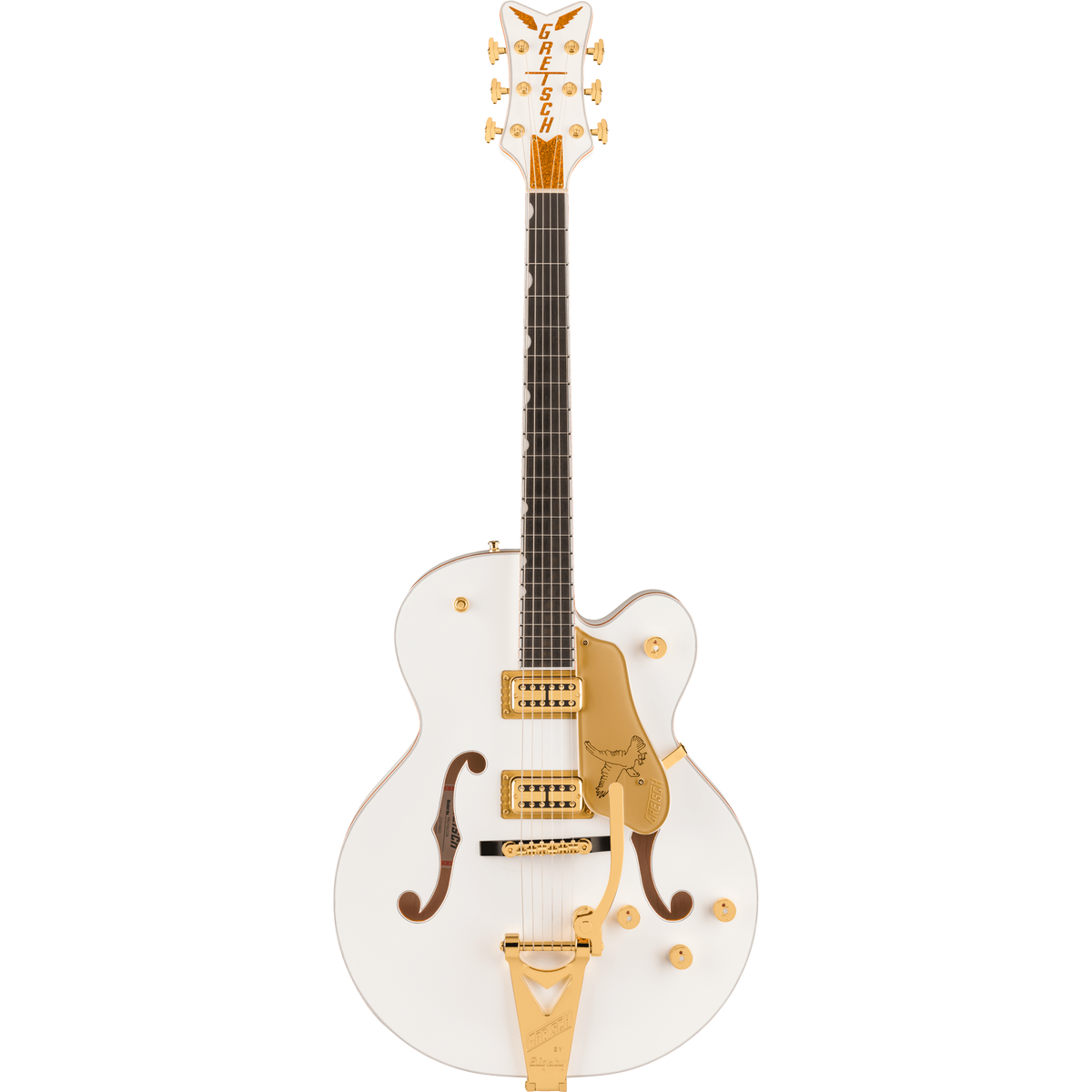 Gretsch Falcon Hollow Body Electric Guitar w/ String-Thru Bigsby - White - View 2 | MusicMarket