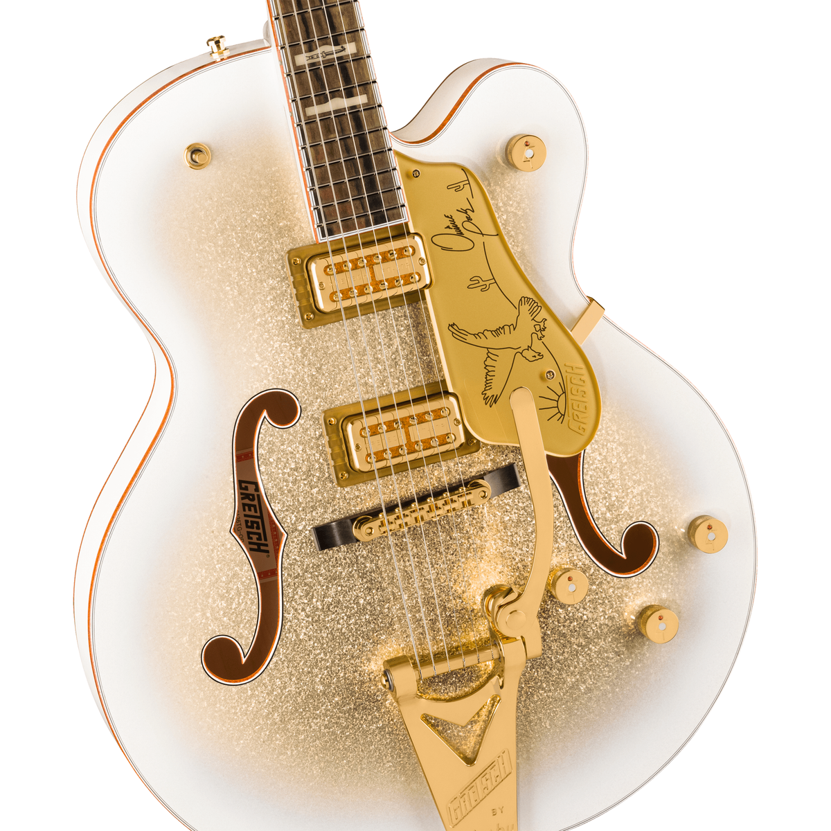 Gretsch G6136TG-OP LTD Orville Peck Falcon™ Electric Guitar w/ String-Thru Bigsby®, Oro Sparkle - View 6 | MusicMarket