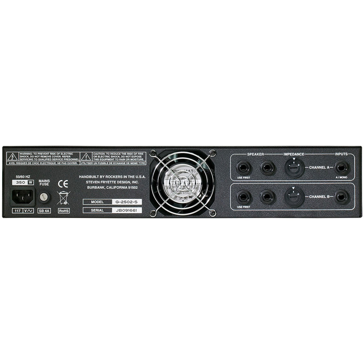 Fryette G2502S Two/Fifty/Two 50W Stereo Power Amplifier - View 2 | MusicMarket