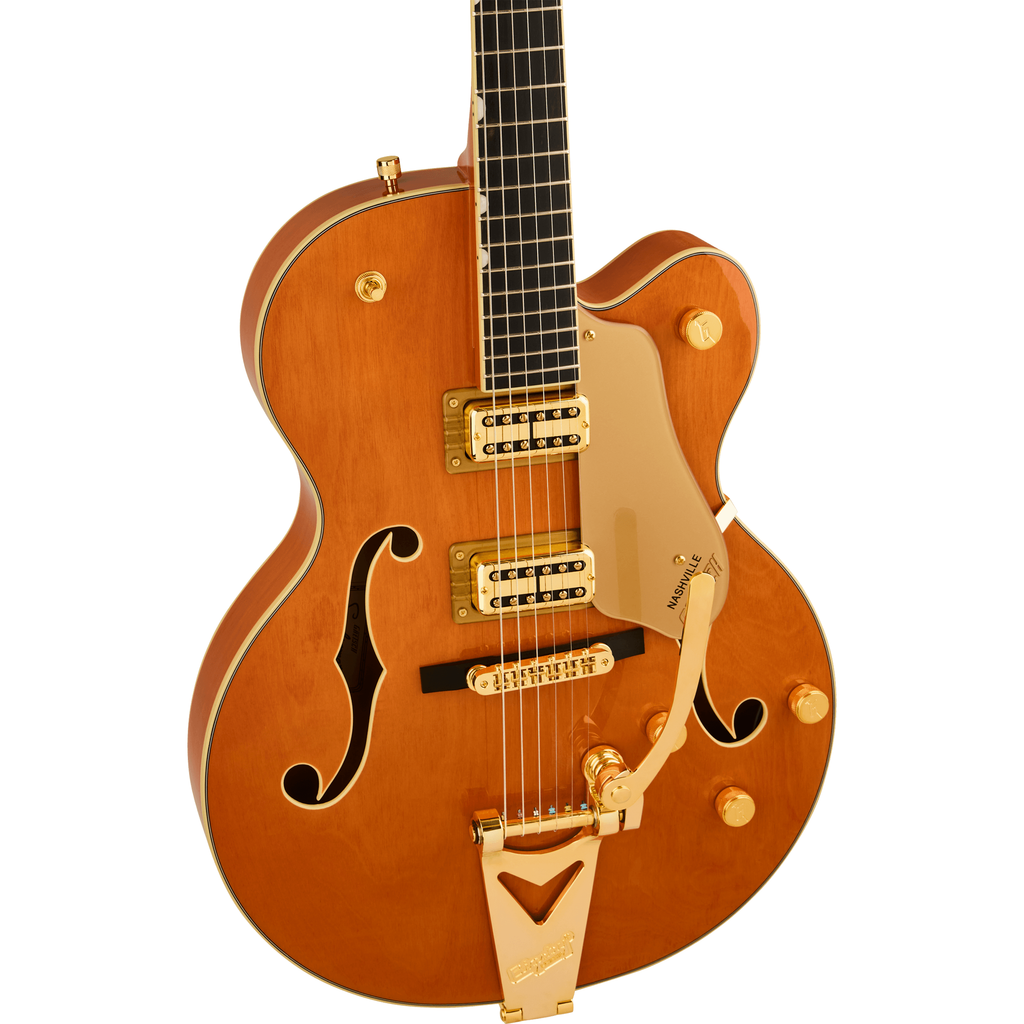 Gretsch Synchromatic Nashville Hollow Body Electric Guitar - 50's Orange Stain - View 6 | MusicMarket