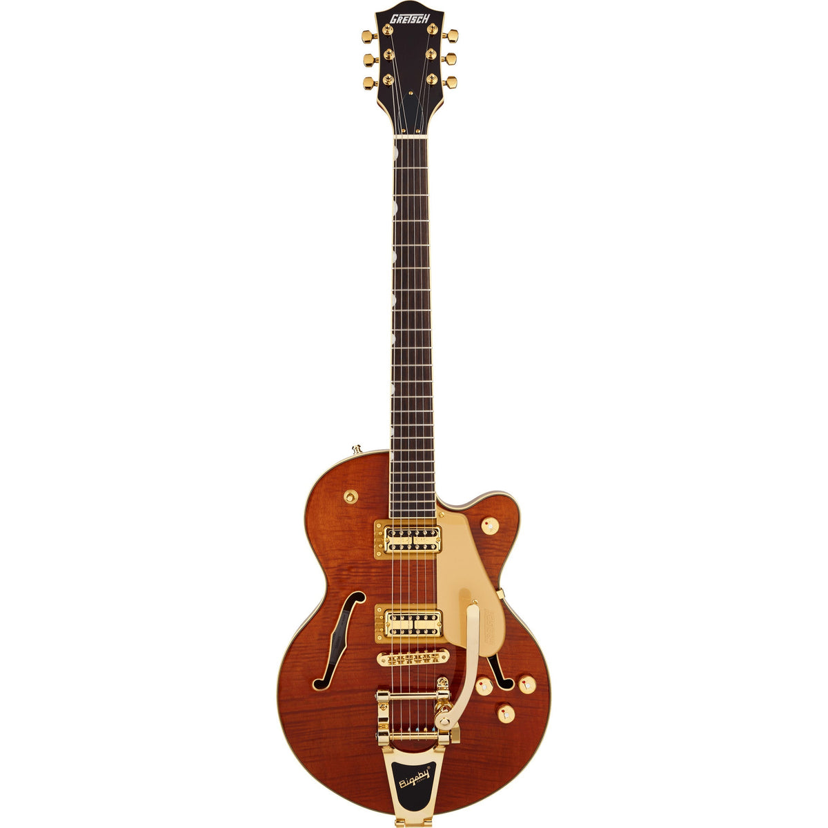 Gretsch LTD Broadkaster Jr. Electric Guitar - Rosewood Fingerboard, Roundup Orange - View 3 | MusicMarket