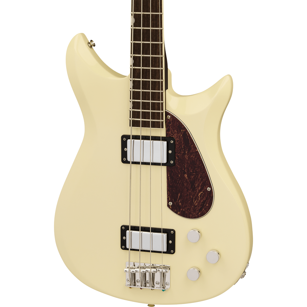 Gretsch Electromatic CVT Electric Bass Double-Cut - Laurel Fingerboard, Vintage White - MusicMarket