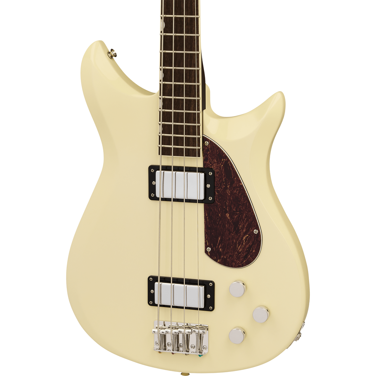 Gretsch Electromatic CVT Electric Bass Double-Cut - Laurel Fingerboard, Vintage White - MusicMarket
