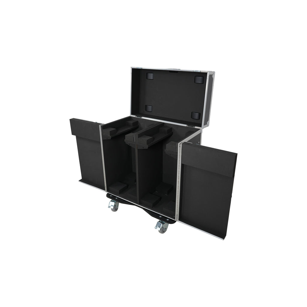 ProX XS-MH30WASHX2W for Two Moving Head Fixtures ATA Flight Style Road Case with Casters - View 6 | MusicMarket