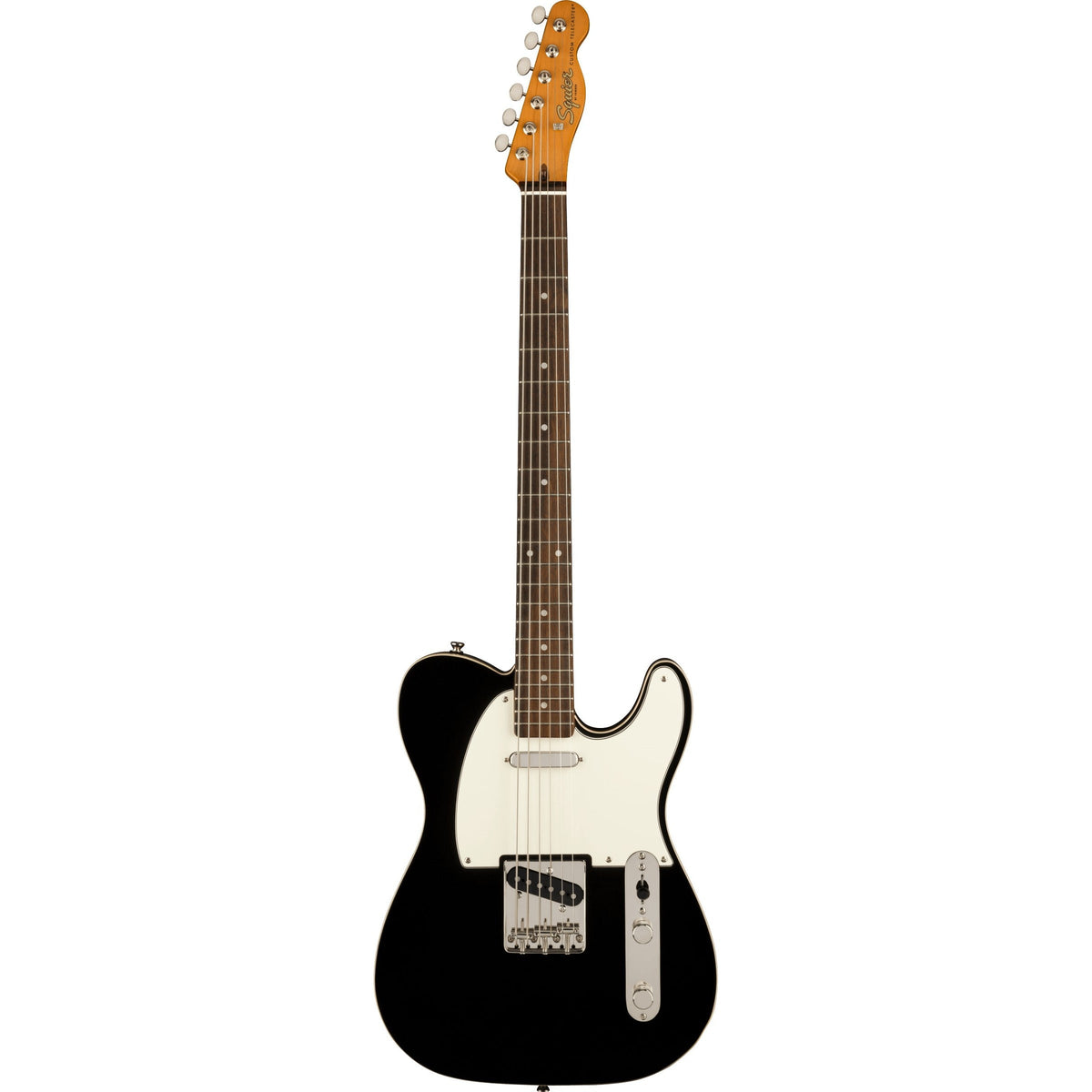 Squier Classic Vibe Cutom Telecaster Baritone Electric Guitar - Black - MusicMarket