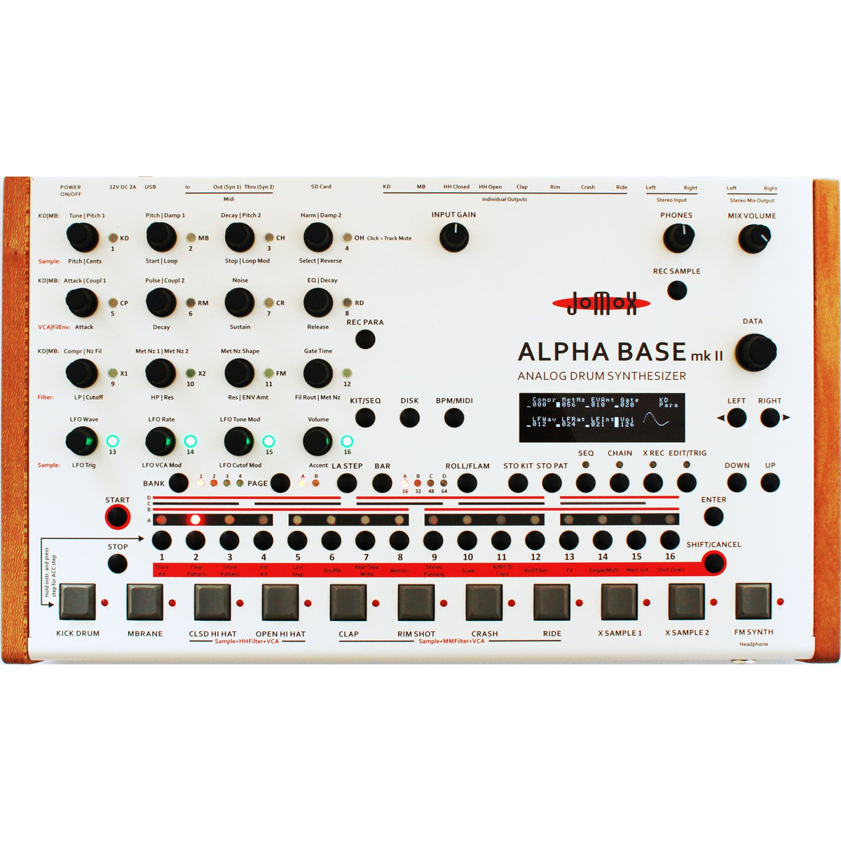 Jomox Alpha Base MKII Analog Drum Synthesizer - MusicMarket