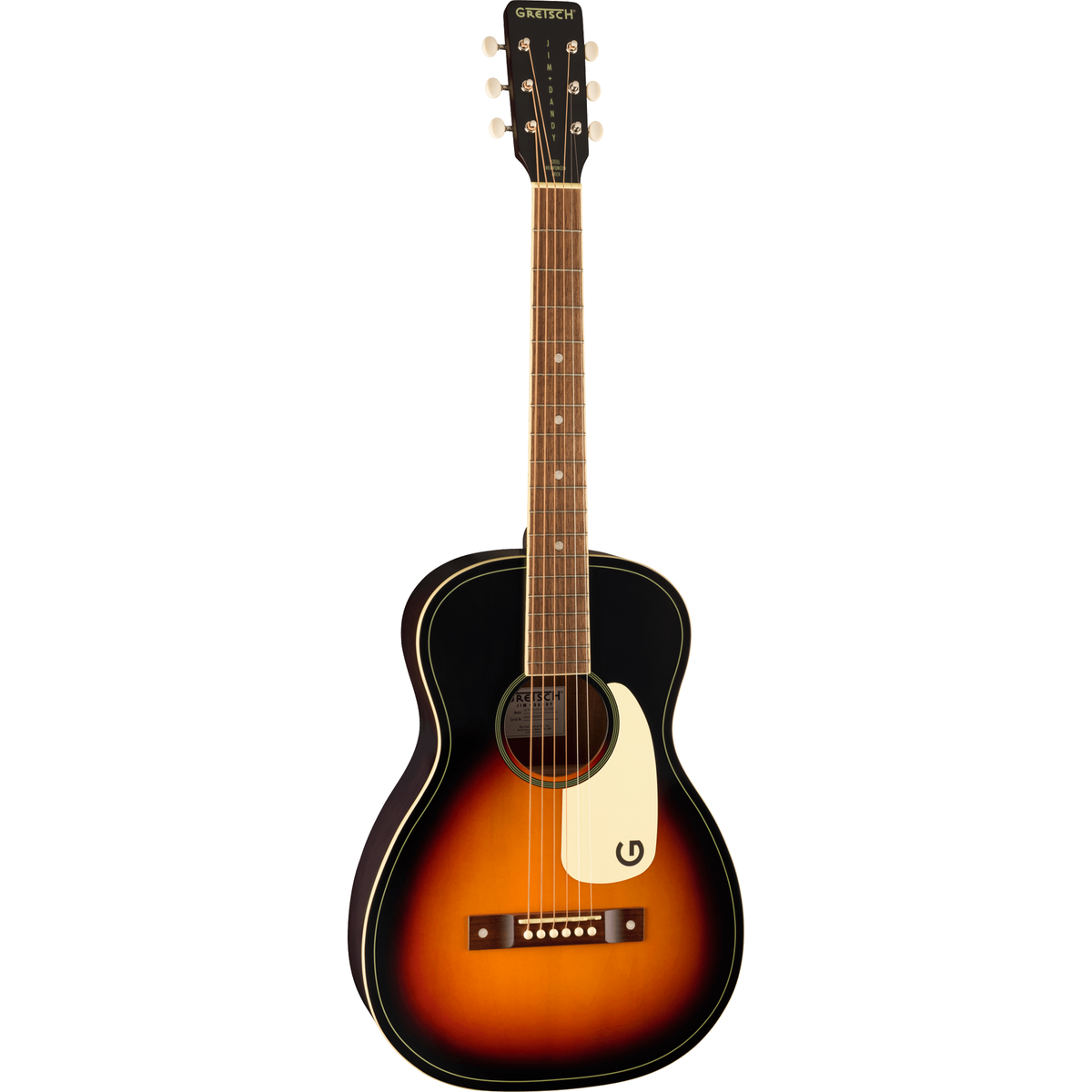 Gretsch Jim Dandy™ Parlor Acoustic Guitar, Rex Burst - View 3 | MusicMarket