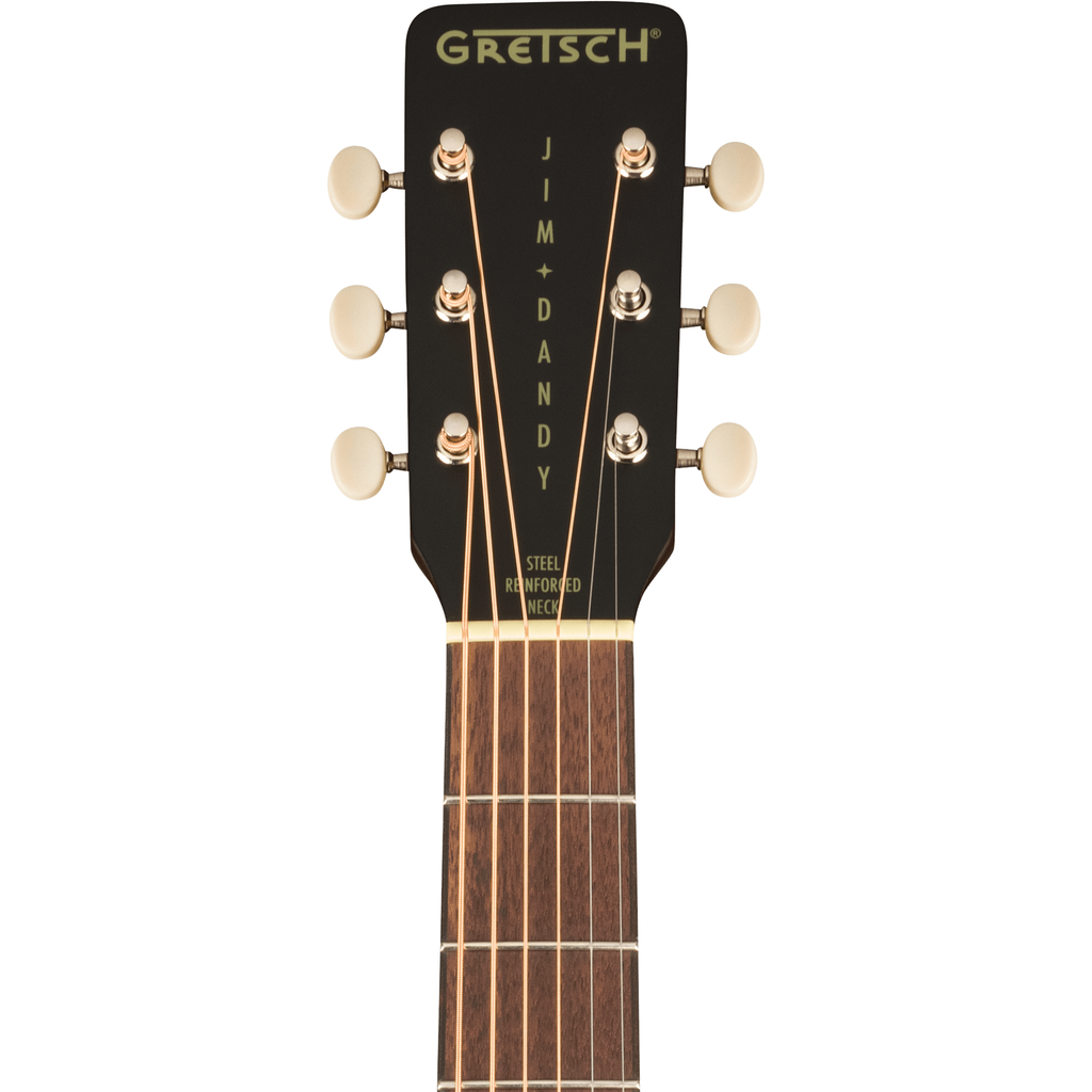 Gretsch Jim Dandy™ Deltoluxe Concert Acoustic Electric Guitar, Black Top - View 5 | MusicMarket