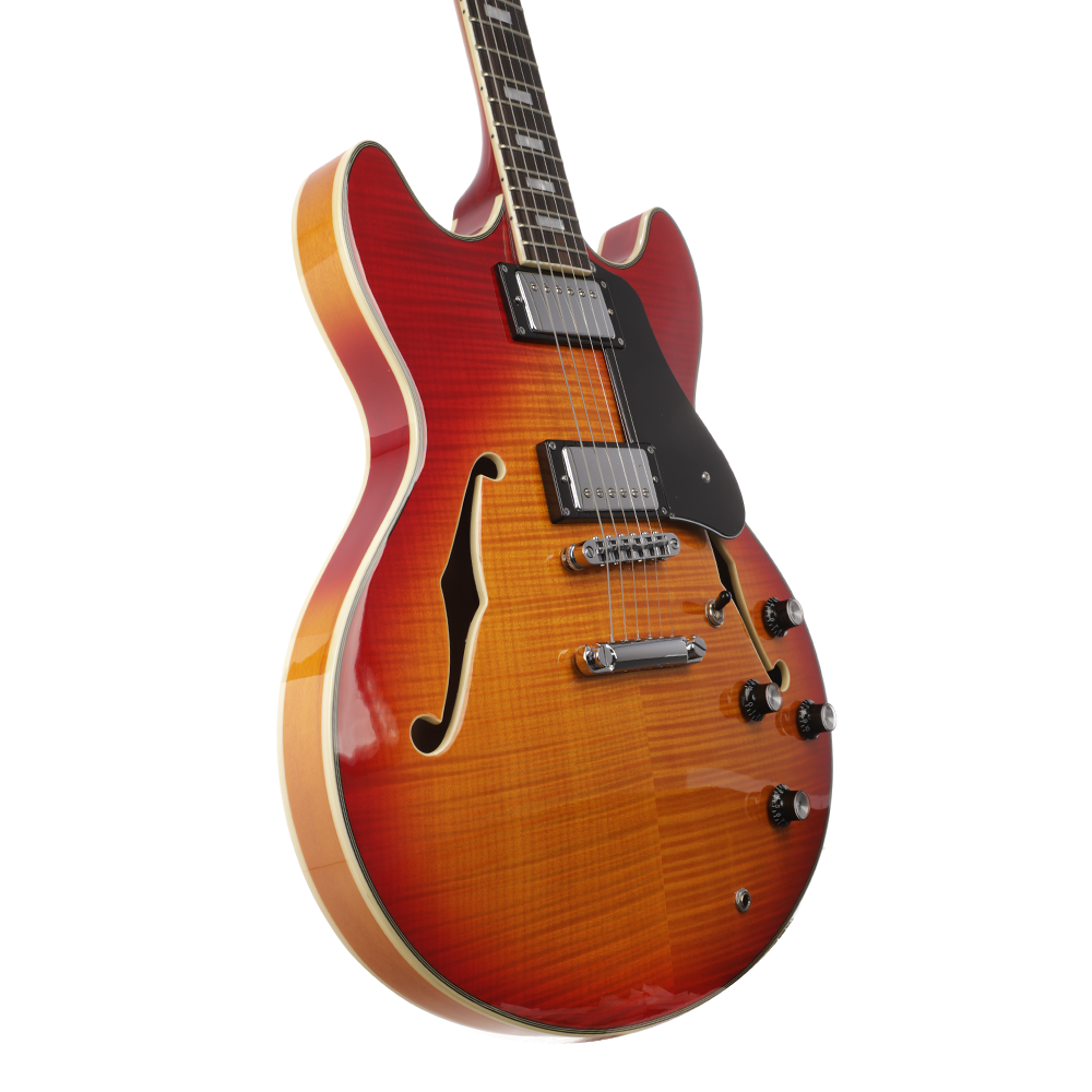 Sire Larry Carlton H7 Semi-Hollow Guitar - Cherry Sunburst - View 5 | MusicMarket