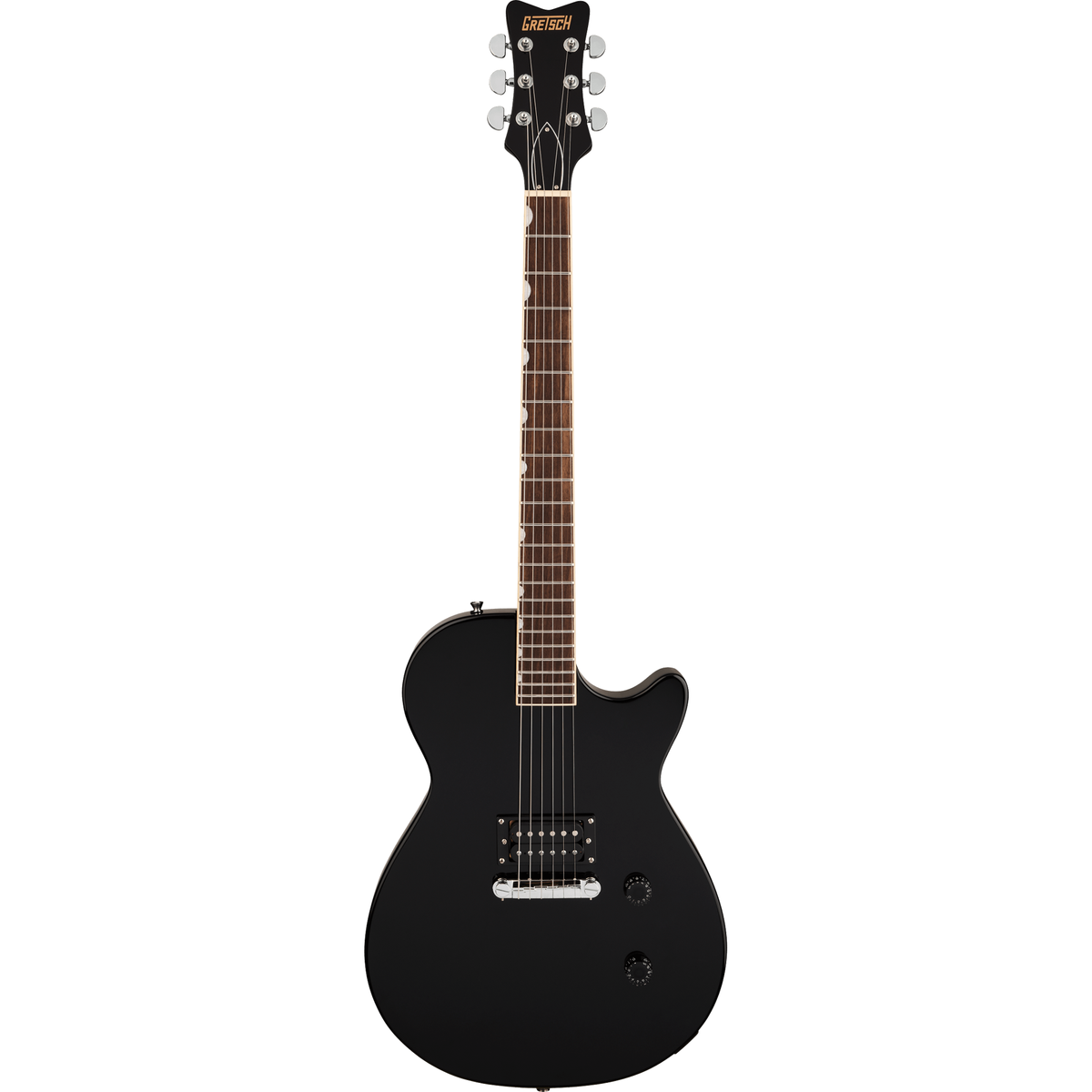 Gretsch Streamliner Jet Club 1 Pickup Electric Guitar - Laurel Fingerboard, Jet Black - View 2 | MusicMarket