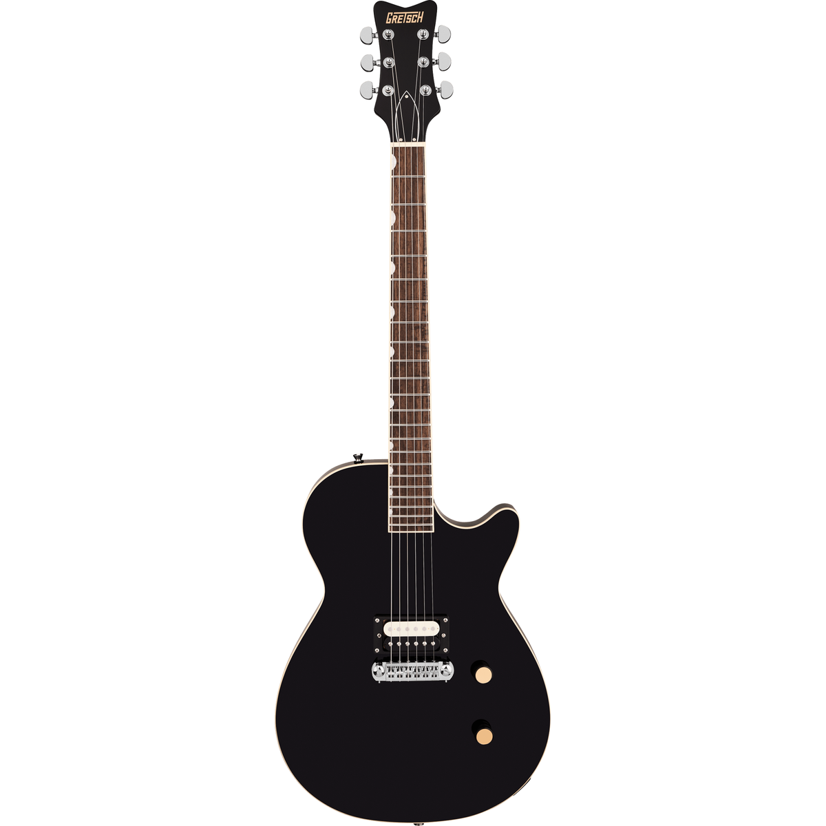 Gretsch Streamliner Jet 1 Pickup Electric Guitar - Laurel Fingerboard, Jet Black - View 2 | MusicMarket