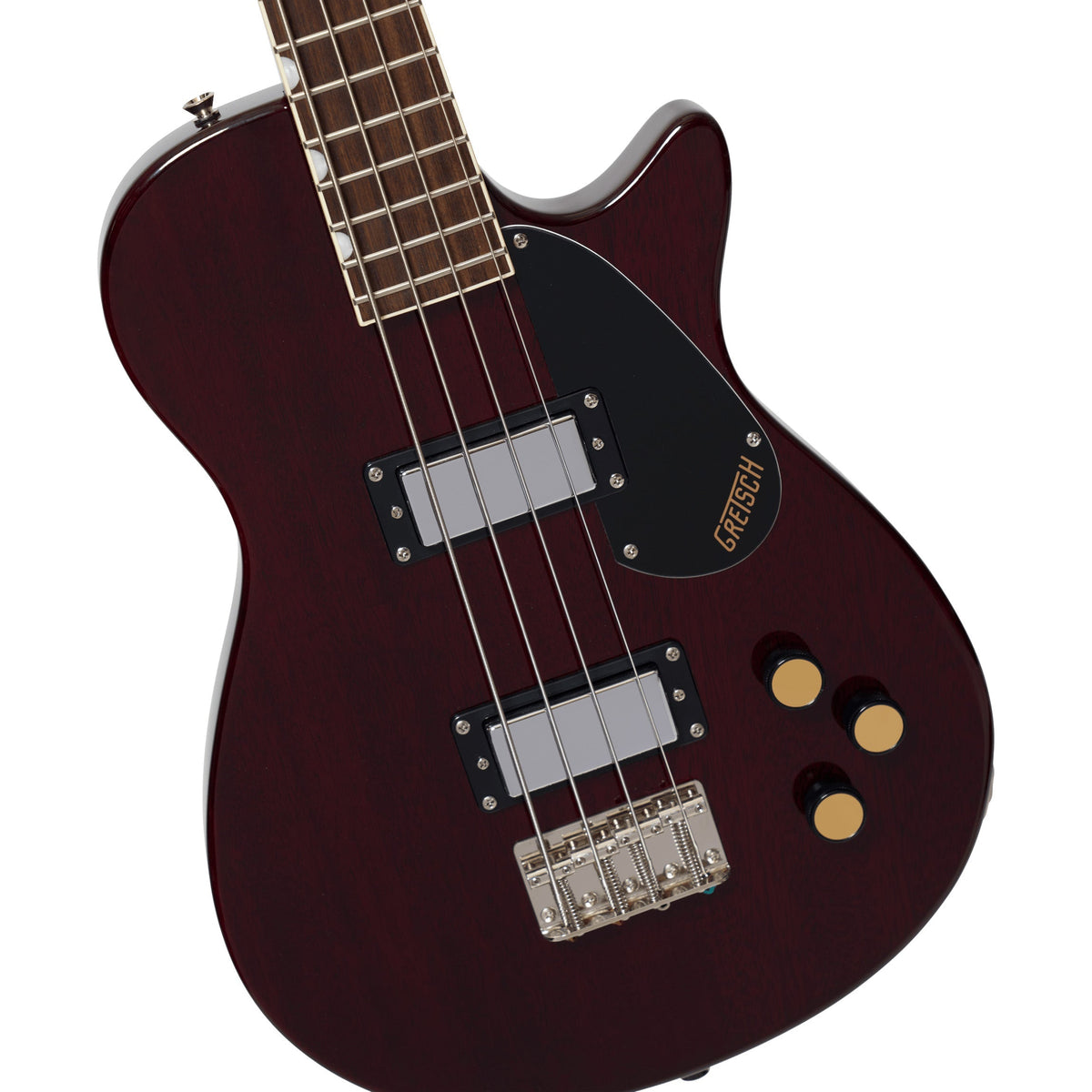 Gretsch Streamliner Jet Club Bass - Single-Cut, Laurel Fingerboard, Walnut Stain - View 4 | MusicMarket