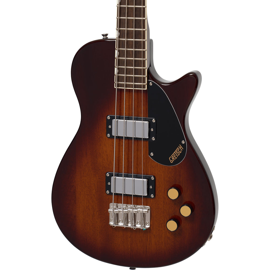 Gretsch Streamliner Jet Club Bass Single-Cut - Laurel Fingerboard, Havana Burst - MusicMarket