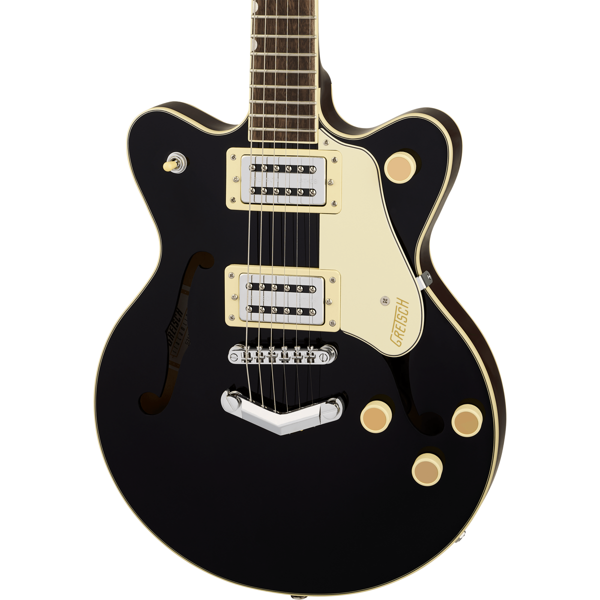 Gretsch G2655 Streamliner Center Block Jr. Double-Cut Electric Guitar - Black - MusicMarket