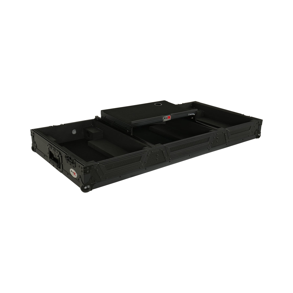 Pro X XS-CDM3KV10A9 WLTBL with Laptop Shelf and Low Profile Wheels - Black - View 7 | MusicMarket