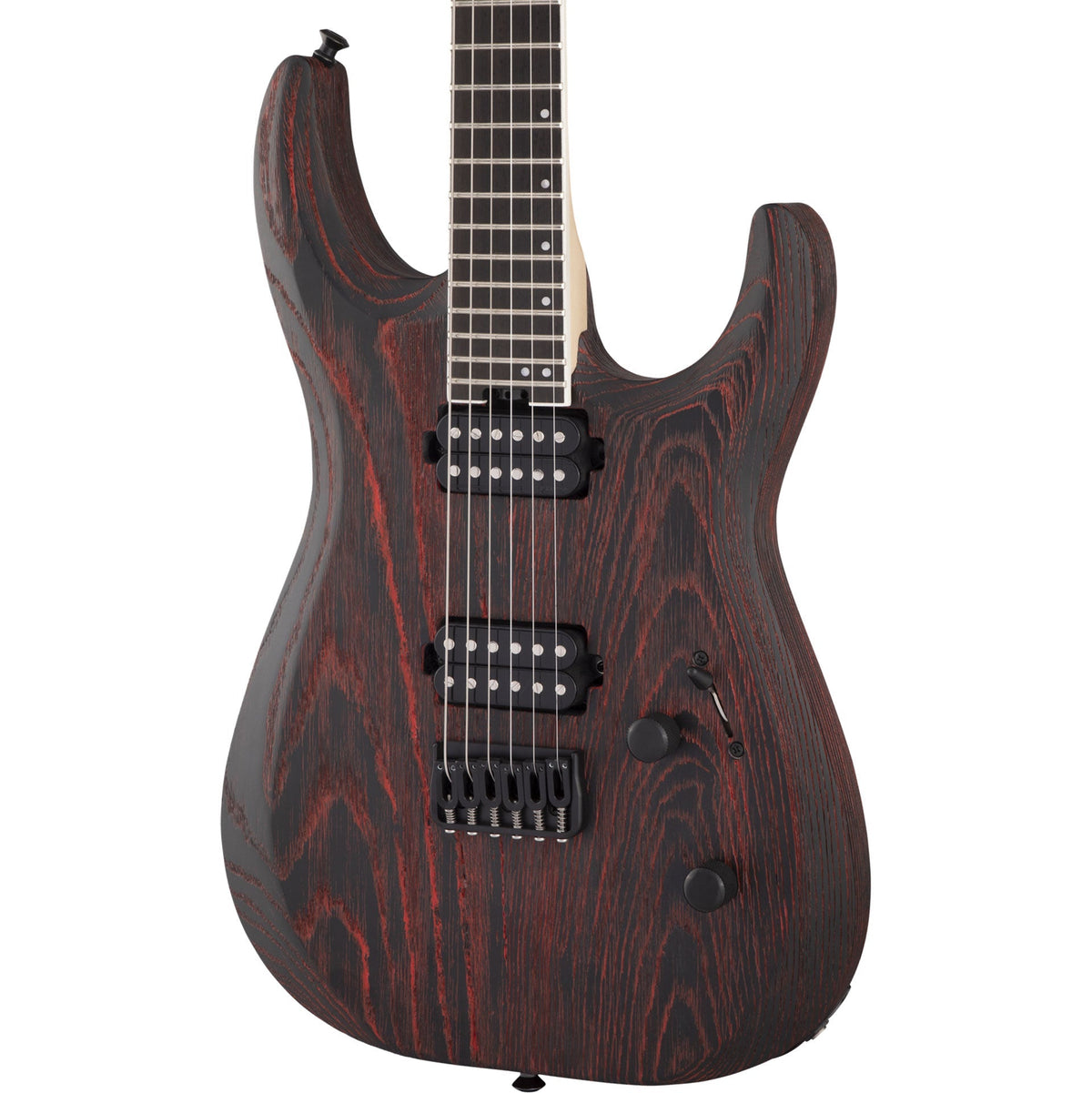 Jackson Pro Series Dinky® DK Modern Ash HT6 Electric Guitar, Baked Red - View 6 | MusicMarket
