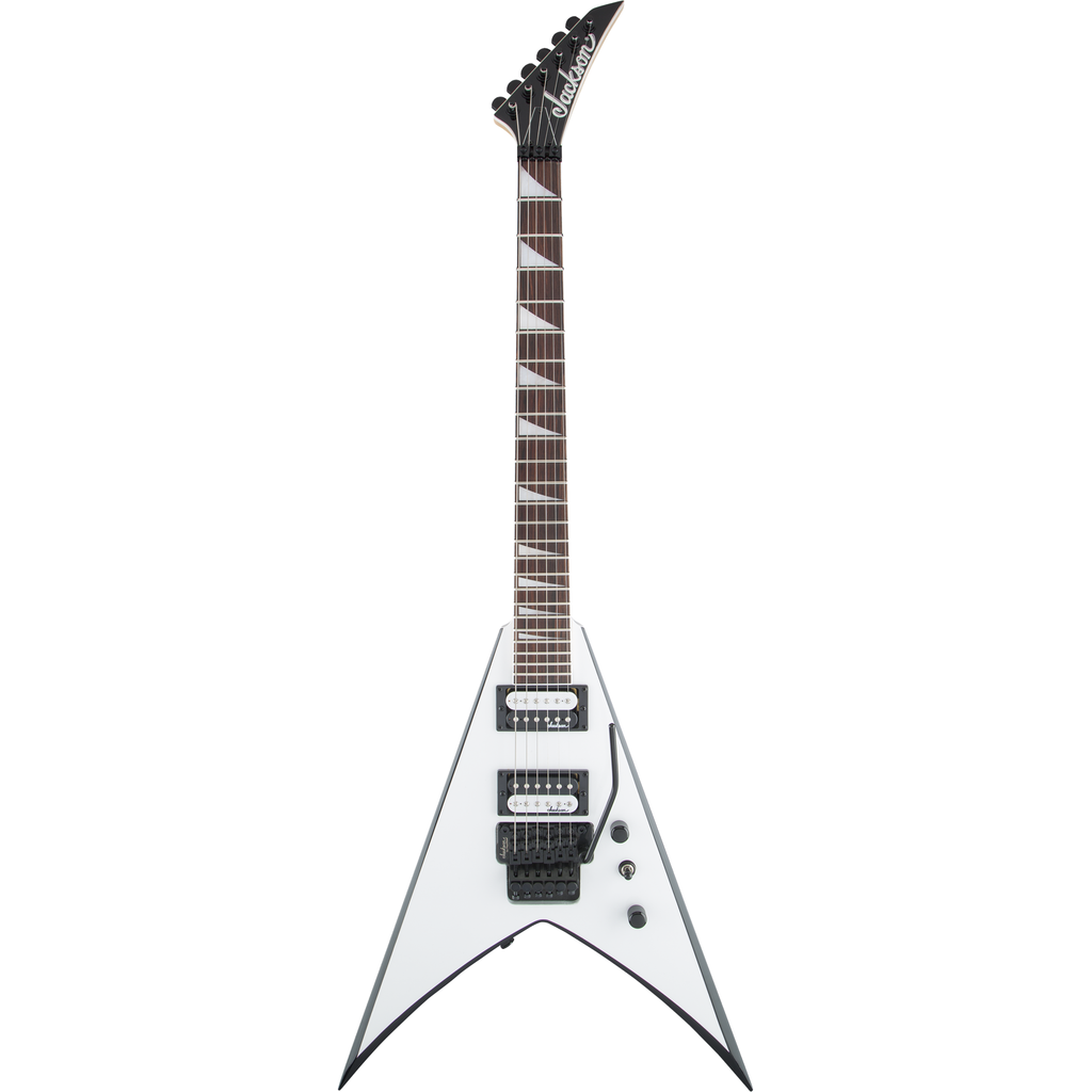 Jackson JS Series King V JS32 Electric Guitar - White with Black Bevels - View 2 | MusicMarket