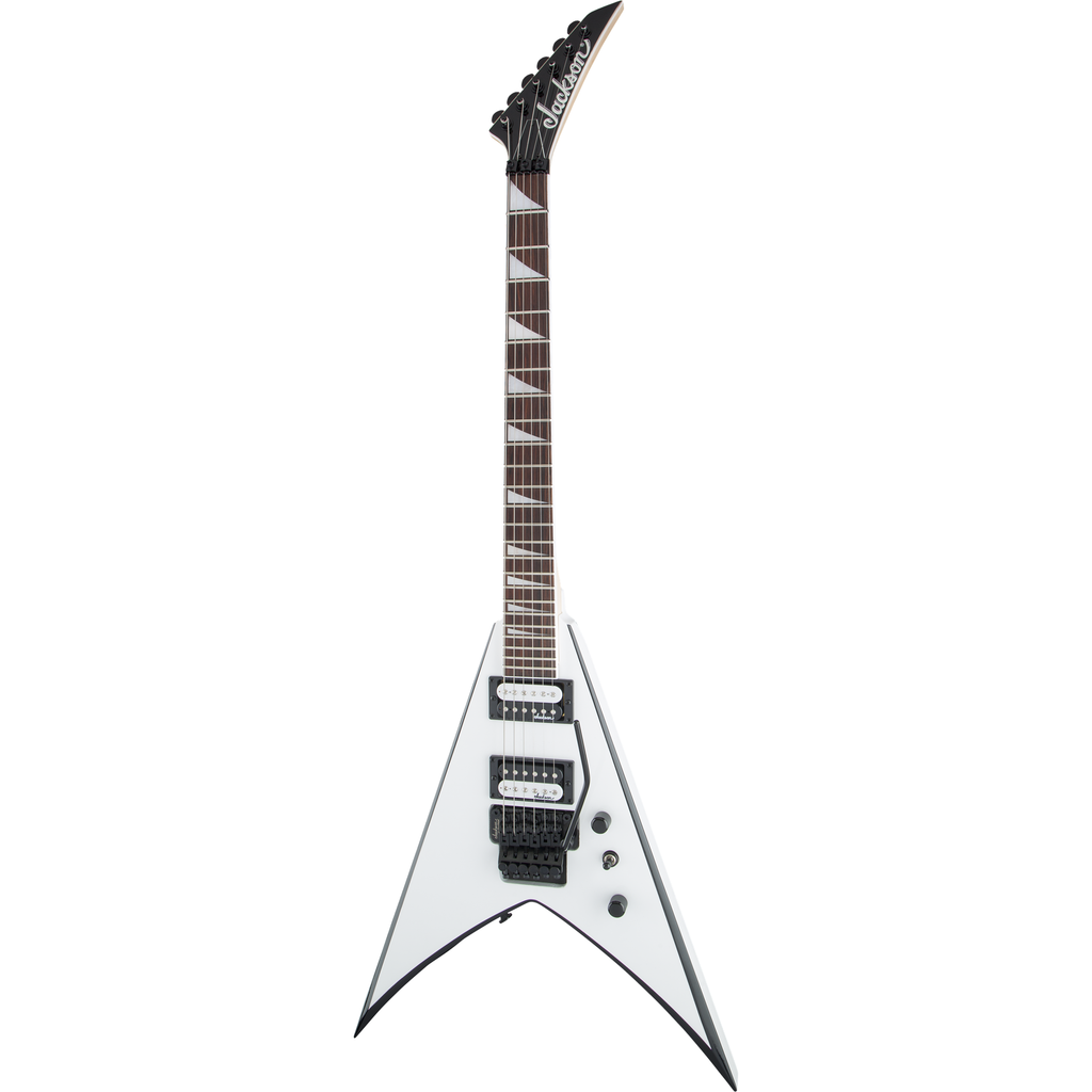 Jackson JS Series King V JS32 Electric Guitar - White with Black Bevels - View 7 | MusicMarket