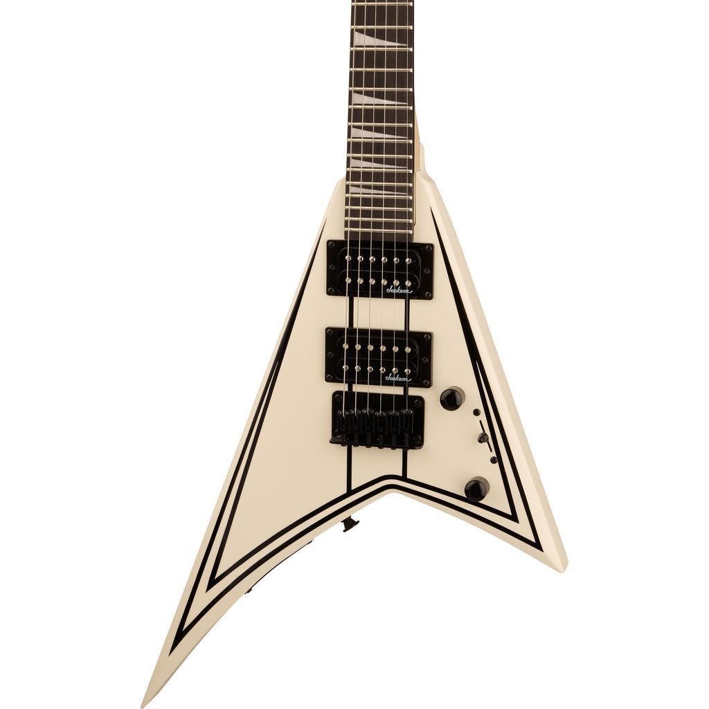 Jackson RR Minion JS1XM Electric Guitar - Snow White with Black Pinstripes - MusicMarket