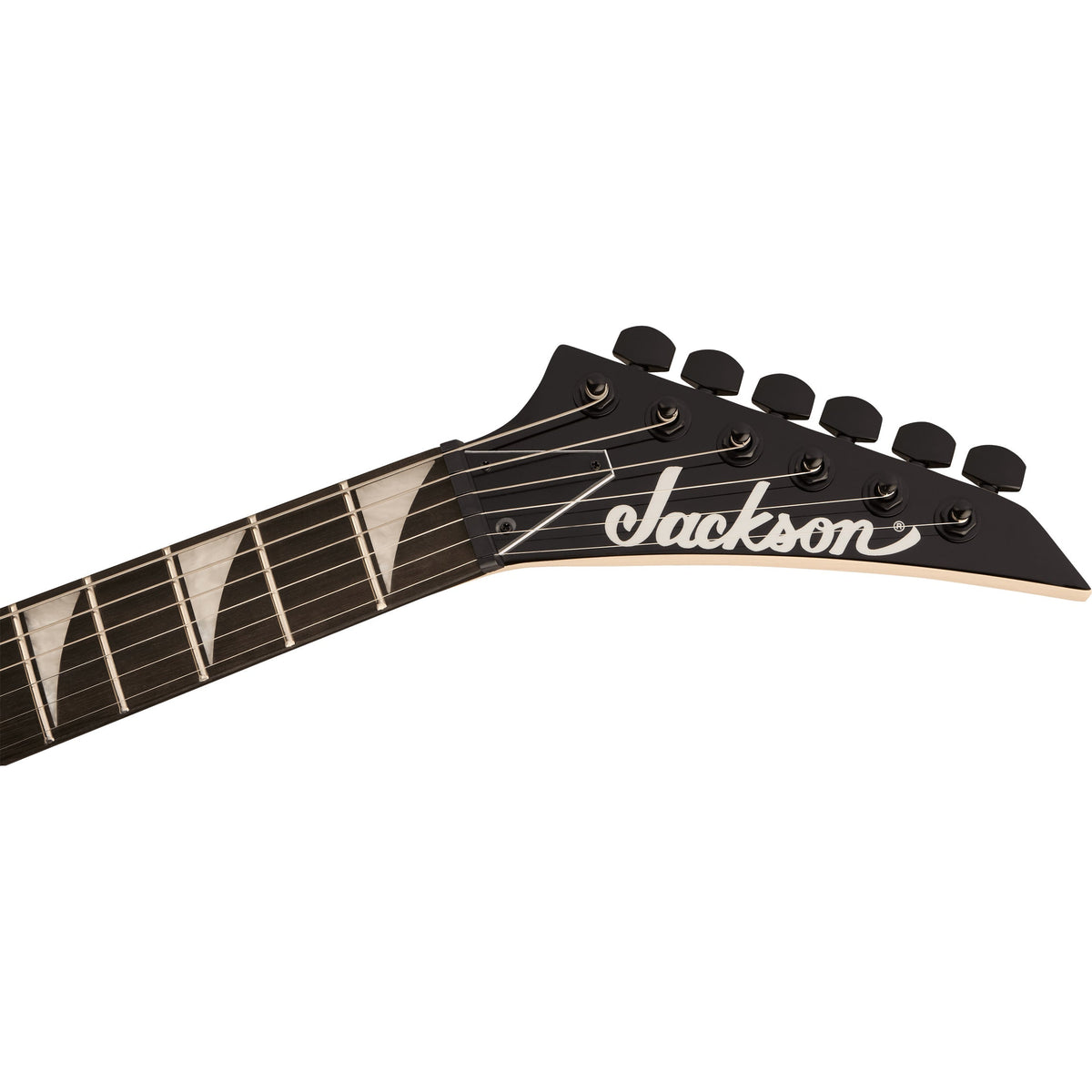 Jackson RR Minion JS1XM Electric Guitar - Snow White with Black Pinstripes - View 4 | MusicMarket