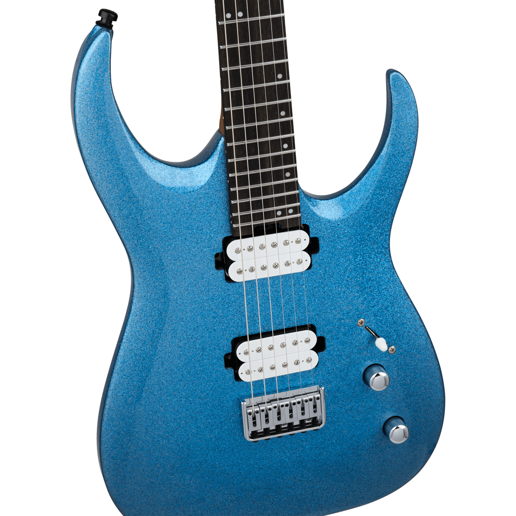 Jackson Pro Series Misha Mansoor Signature Juggernaut HT6 - Blue Sparkle - View 6 | MusicMarket