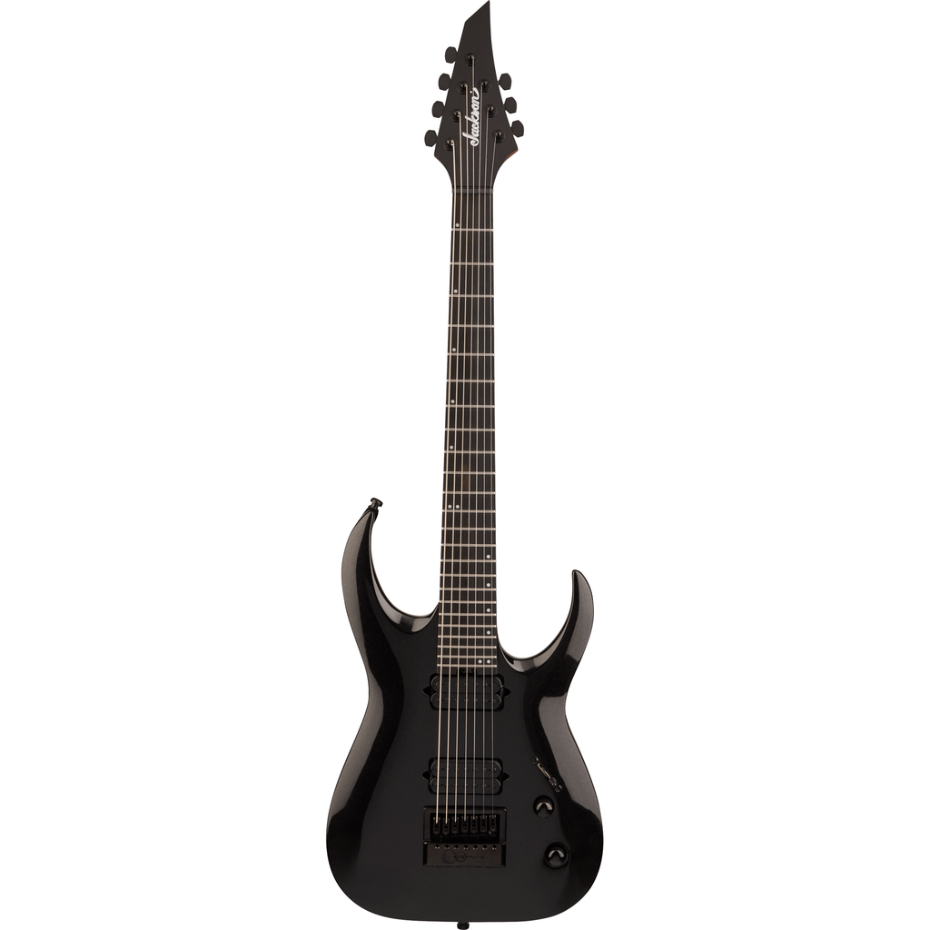 Jackson Pro Series Signature Misha Mansoor Juggernaut ET7 Electric Guitar - Metallic Black - View 2 | MusicMarket