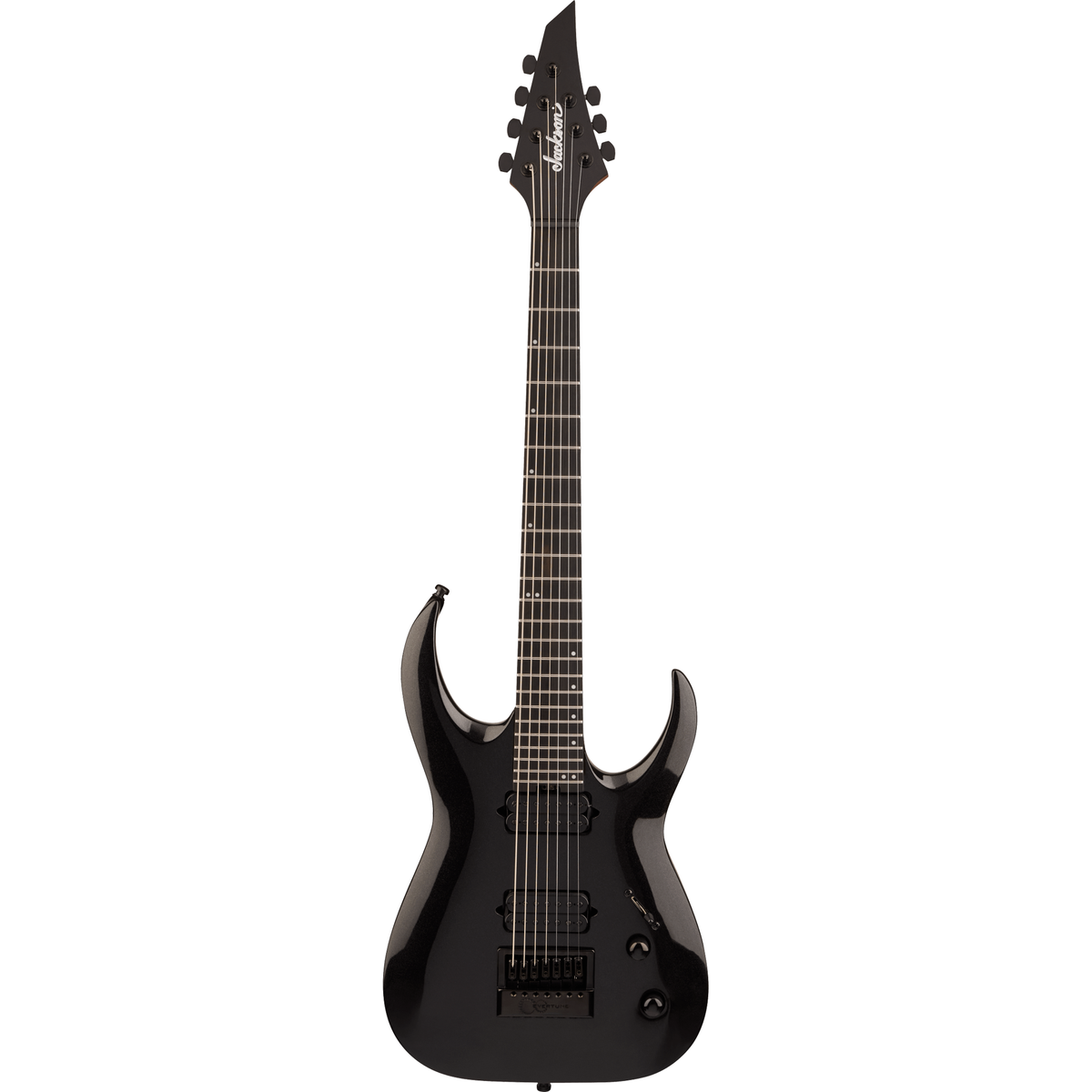 Jackson Pro Series Signature Misha Mansoor Juggernaut ET7 Electric Guitar - Metallic Black - View 2 | MusicMarket
