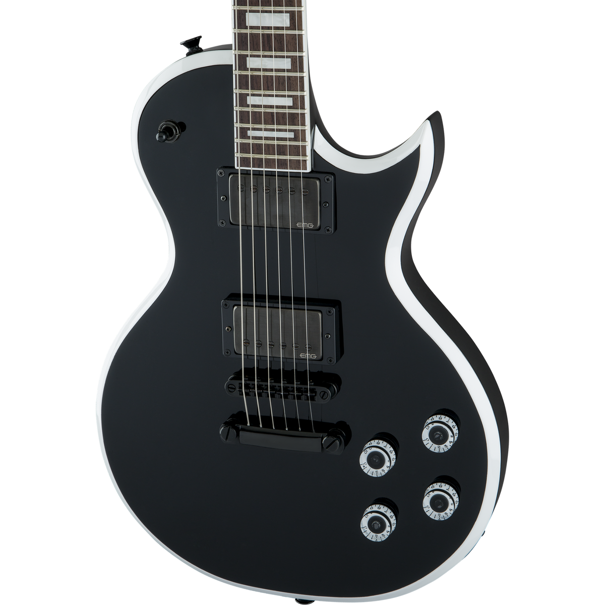Jackson X Series Signature Marty Friedman MF-1 Electric Guitar, Gloss Black w/ White Bevels - MusicMarket