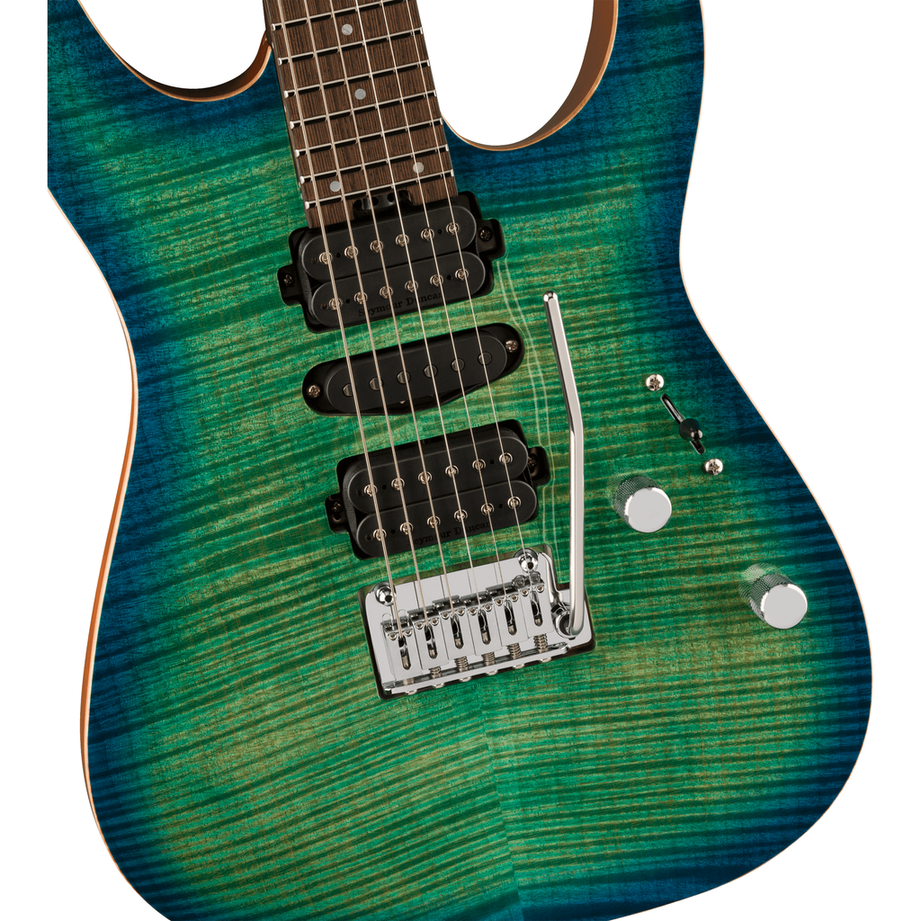 Charvel MJ DK24 HSH 2PT W Electric Guitar - Caribbean Burst - View 6 | MusicMarket