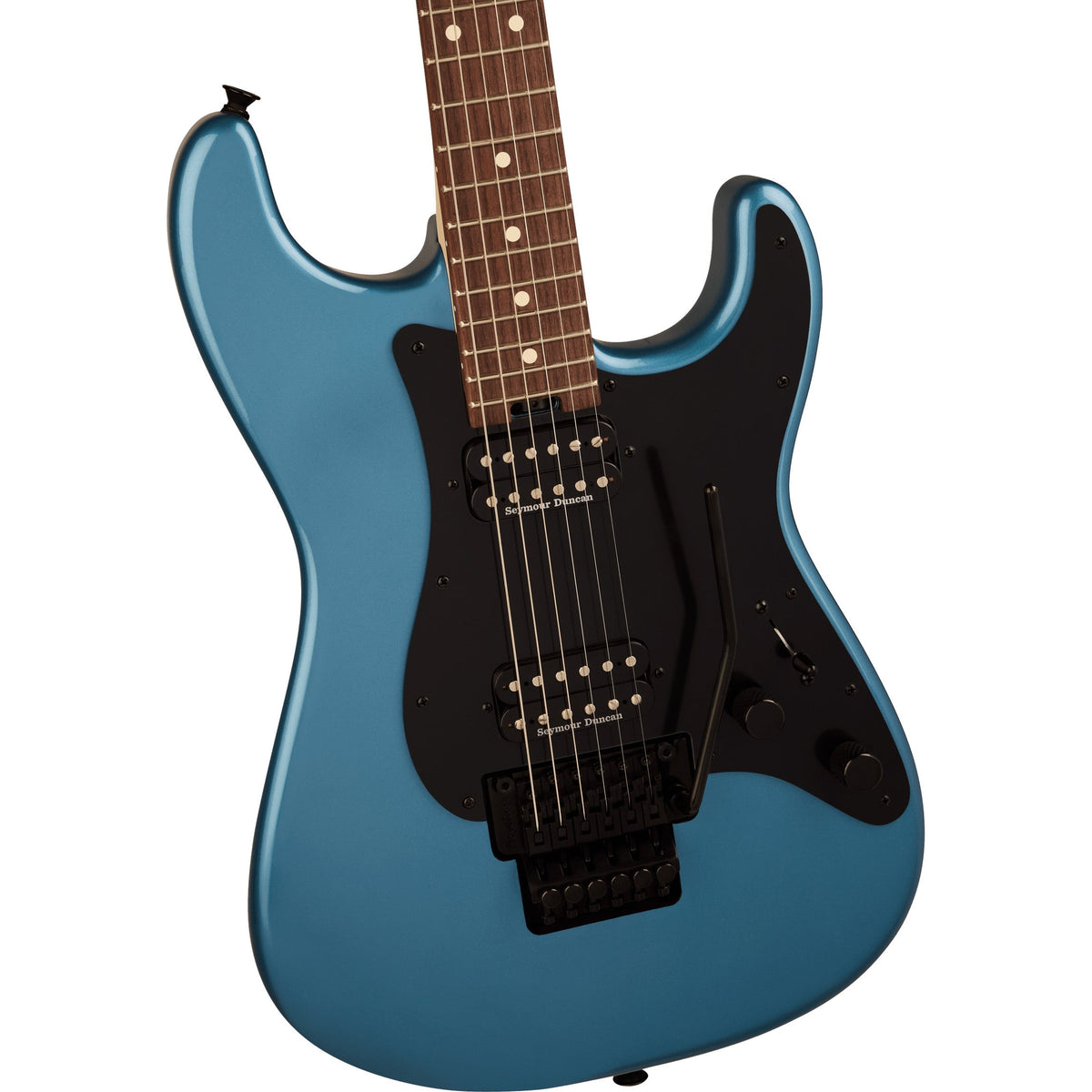 Charvel Pro-Mod So-Cal SC1 Style 1 HH FR RW - Rosewood Fingerboard, Pelham Blue - View 2 | MusicMarket