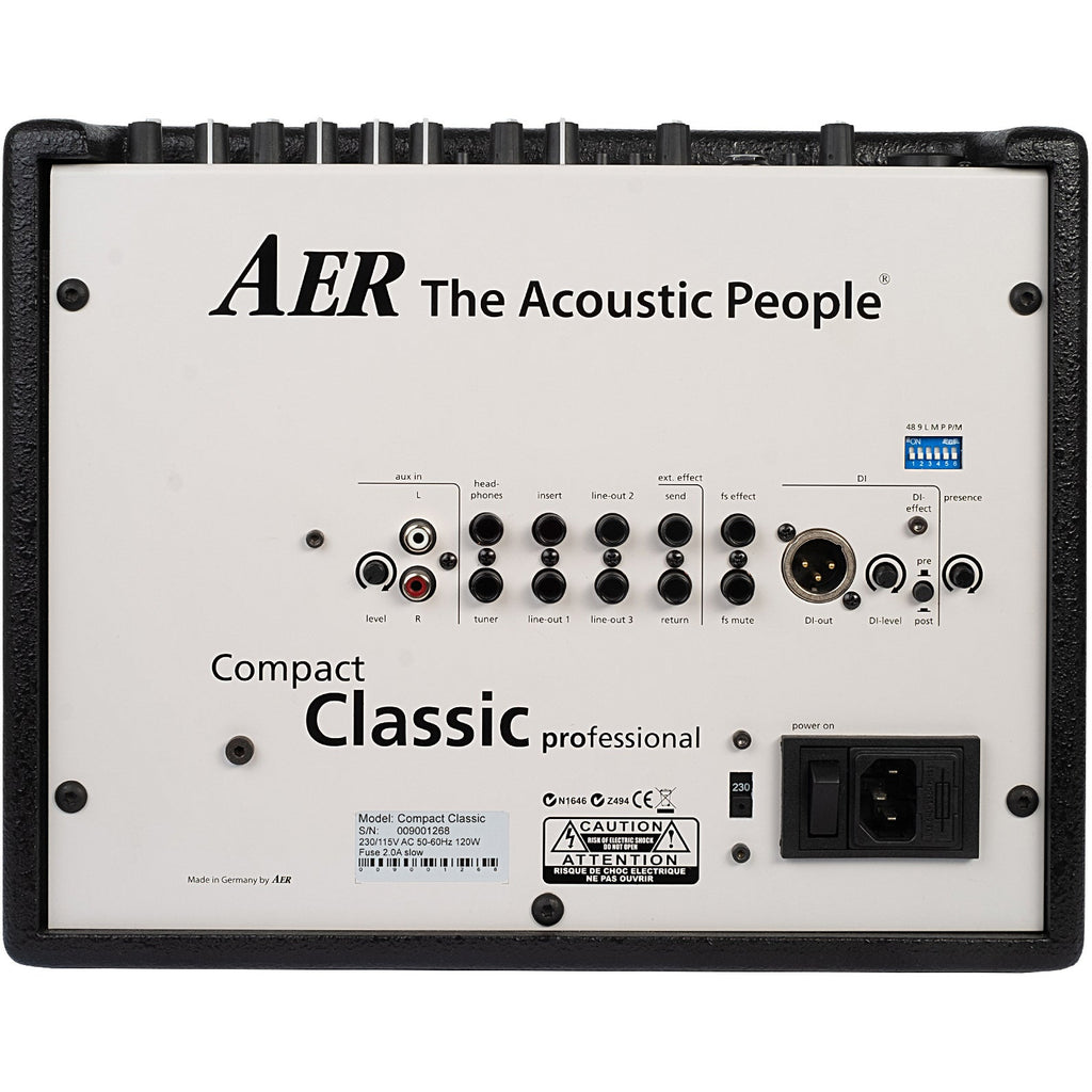 AER Compact Classic Pro 60W Acoustic Combo Amplifier for Classical Instruments - View 3 | MusicMarket