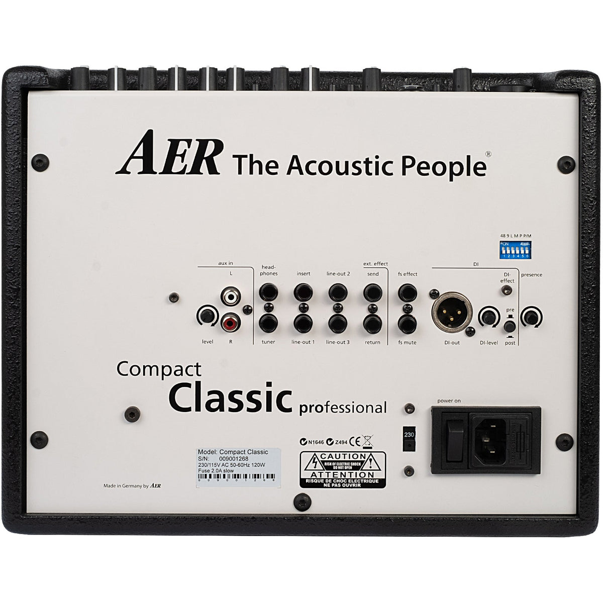 AER Compact Classic Pro 60W Acoustic Combo Amplifier for Classical Instruments - View 3 | MusicMarket