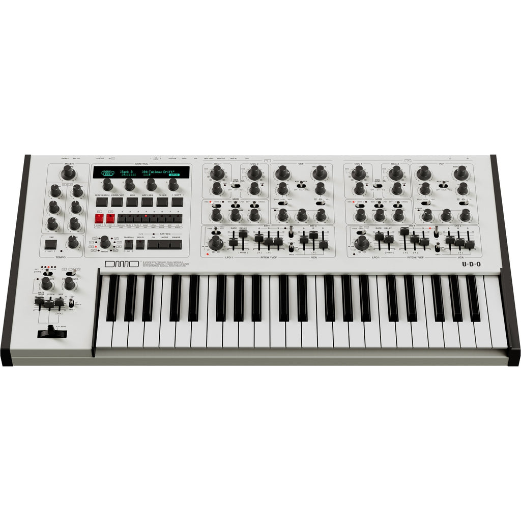 UDO Audio DMNO 8 Voice Analog Hybrid Synthesizer - White - View 2 | MusicMarket