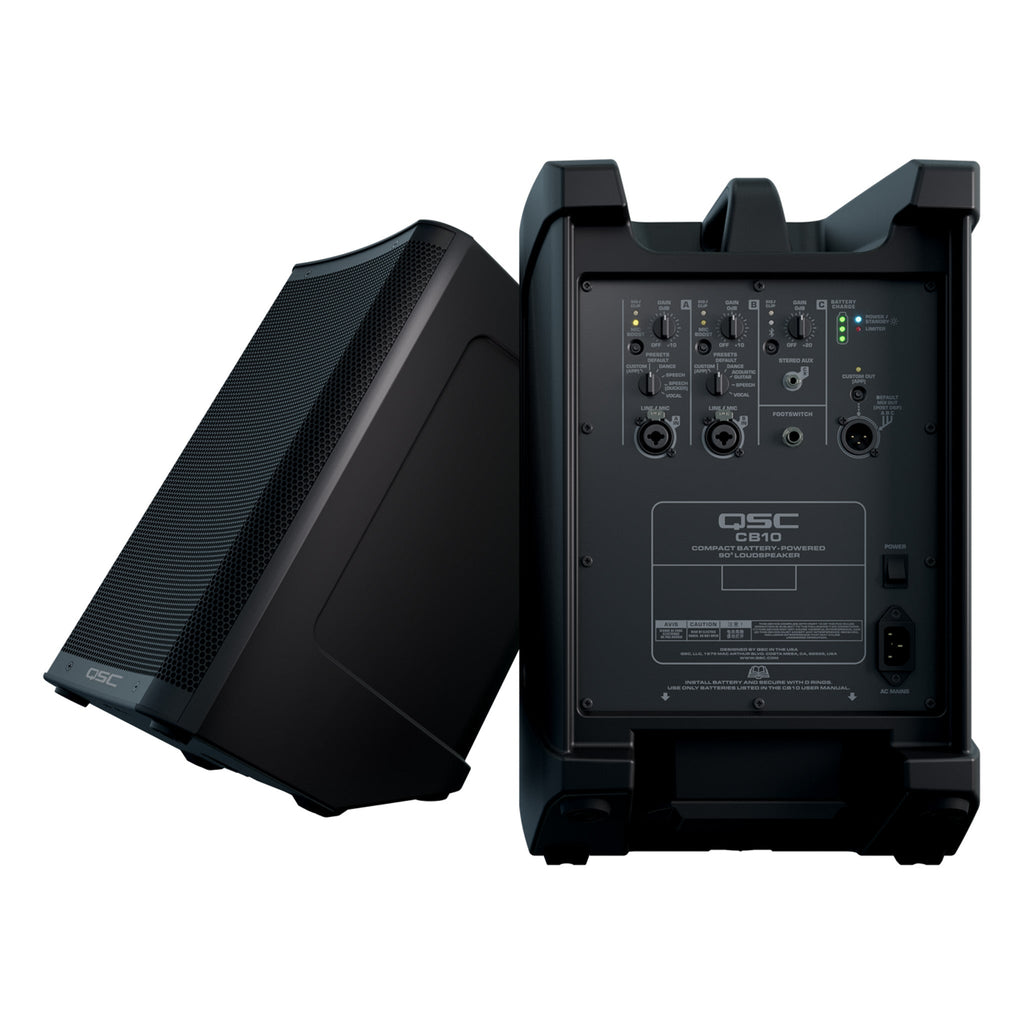 QSC CB10 10-Inch Battery Powered Loudspeaker - Open Box, Mint - View 17 | MusicMarket