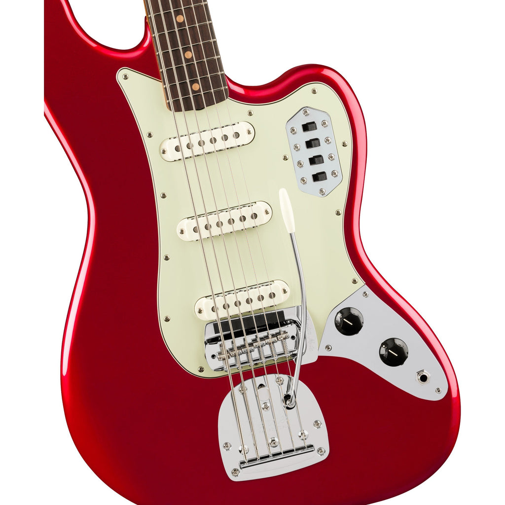 Fender Vintera III Early '60s Bass VI Electric Bass Guitar, Rosewood Fingerboard - Candy Apple Red - View 3 |