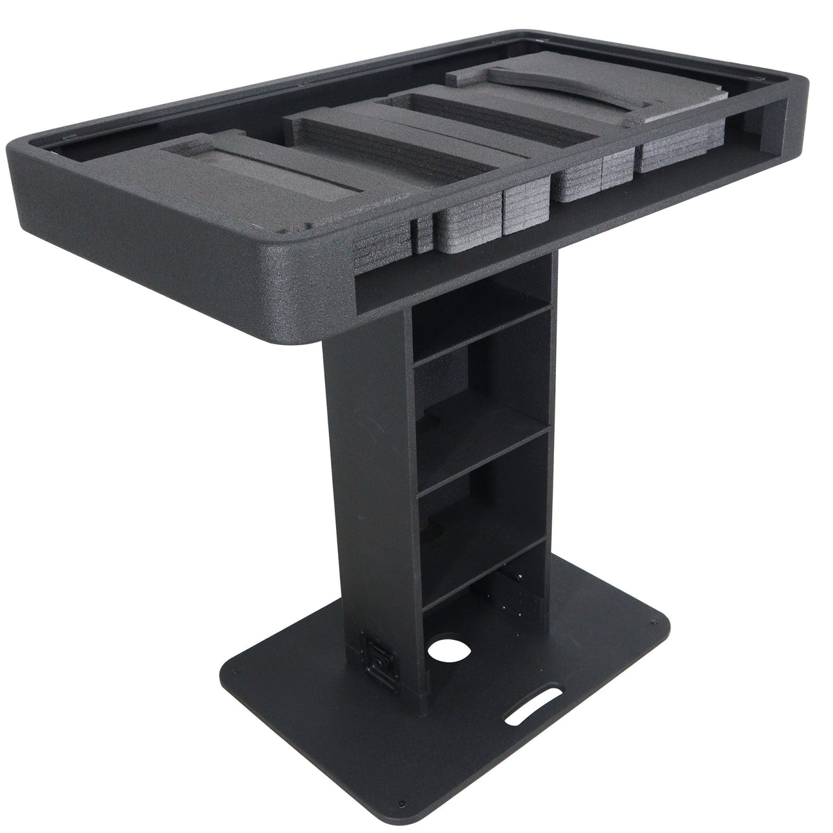 ProX XZF-DJCTBL Control Tower DJ Podium for Pioneer DDJ-REV7 XDJ-XZ FLX10 RANE Four - Black Finish - View 14 |