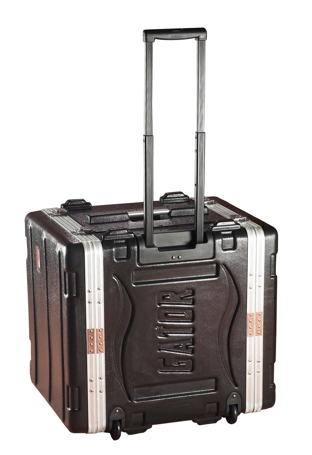 Gator Cases GRR-8L Molded PE Locking Rack Case With Front And Rear Rails, Pull Handle And Recessed Wheels 8U x 19"
