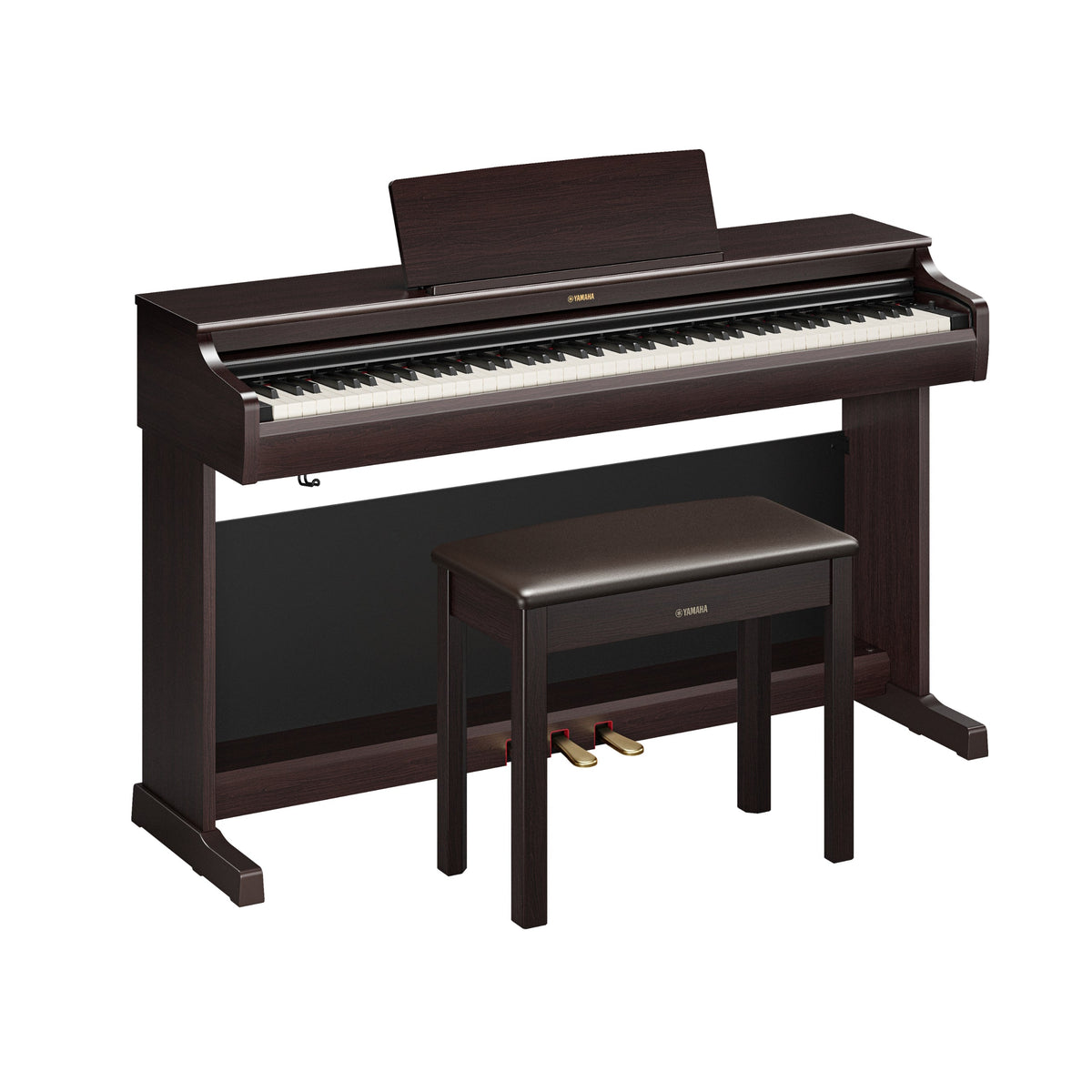 Yamaha Arius YDP166R 88-Key Weighted Digital Piano - Rosewood - View 3 | MusicMarket