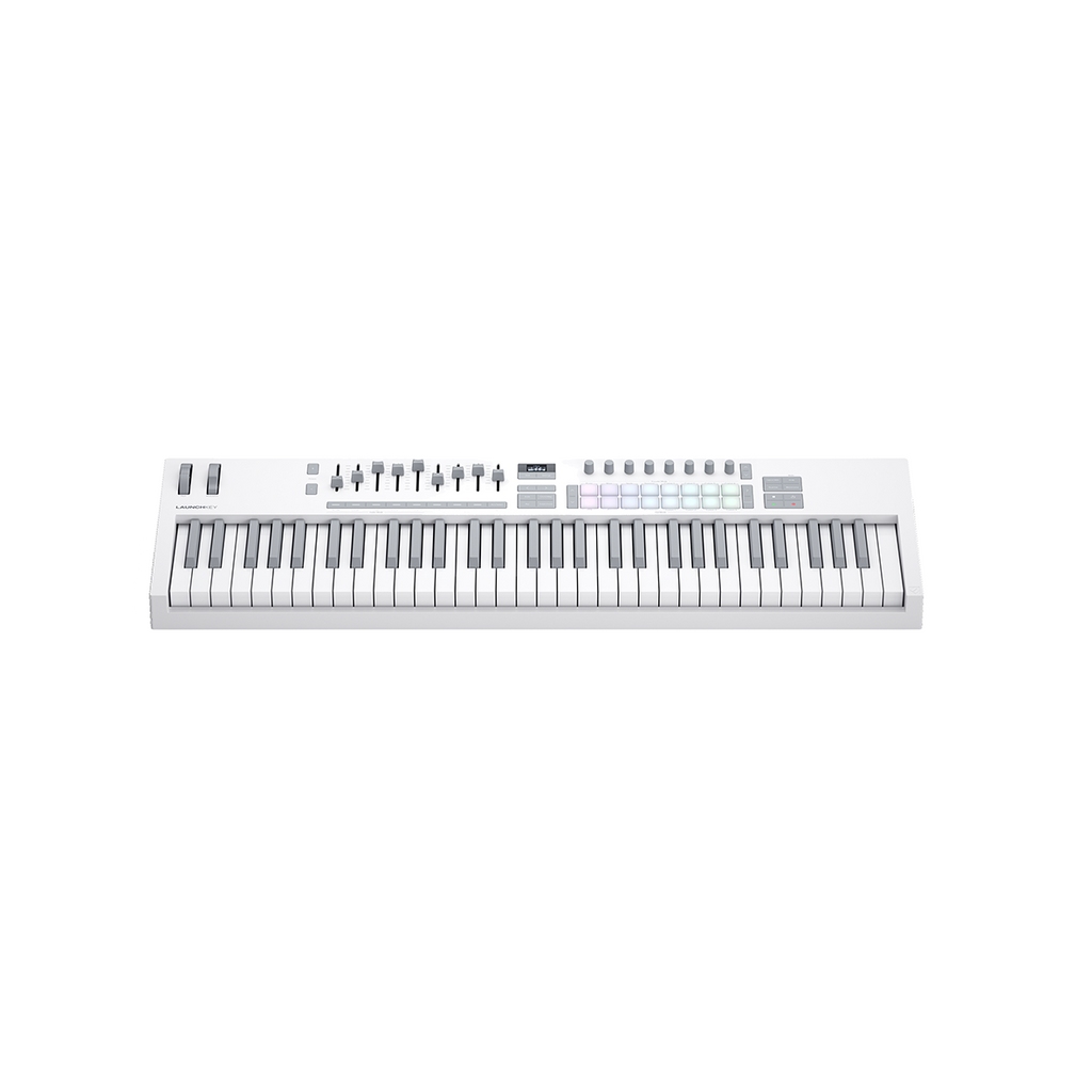Novation Launchkey 61 MK4 61-Key MIDI Keyboard Controller - White - View 9 | MusicMarket