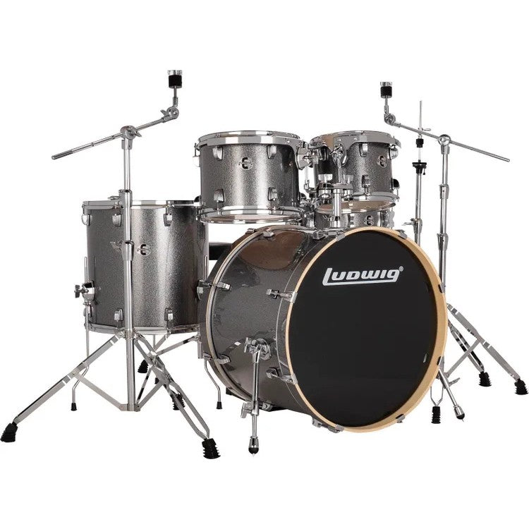 Ludwig Element Evolution 5-Piece Drum Set with Hardware - Platinum Sparkle - MusicMarket