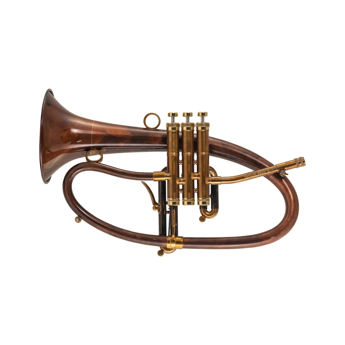 Taylor Phat Boy Bb Flugelhorn - Brushed Copper Bell, Raw Brass - Demo - View 2 | MusicMarket