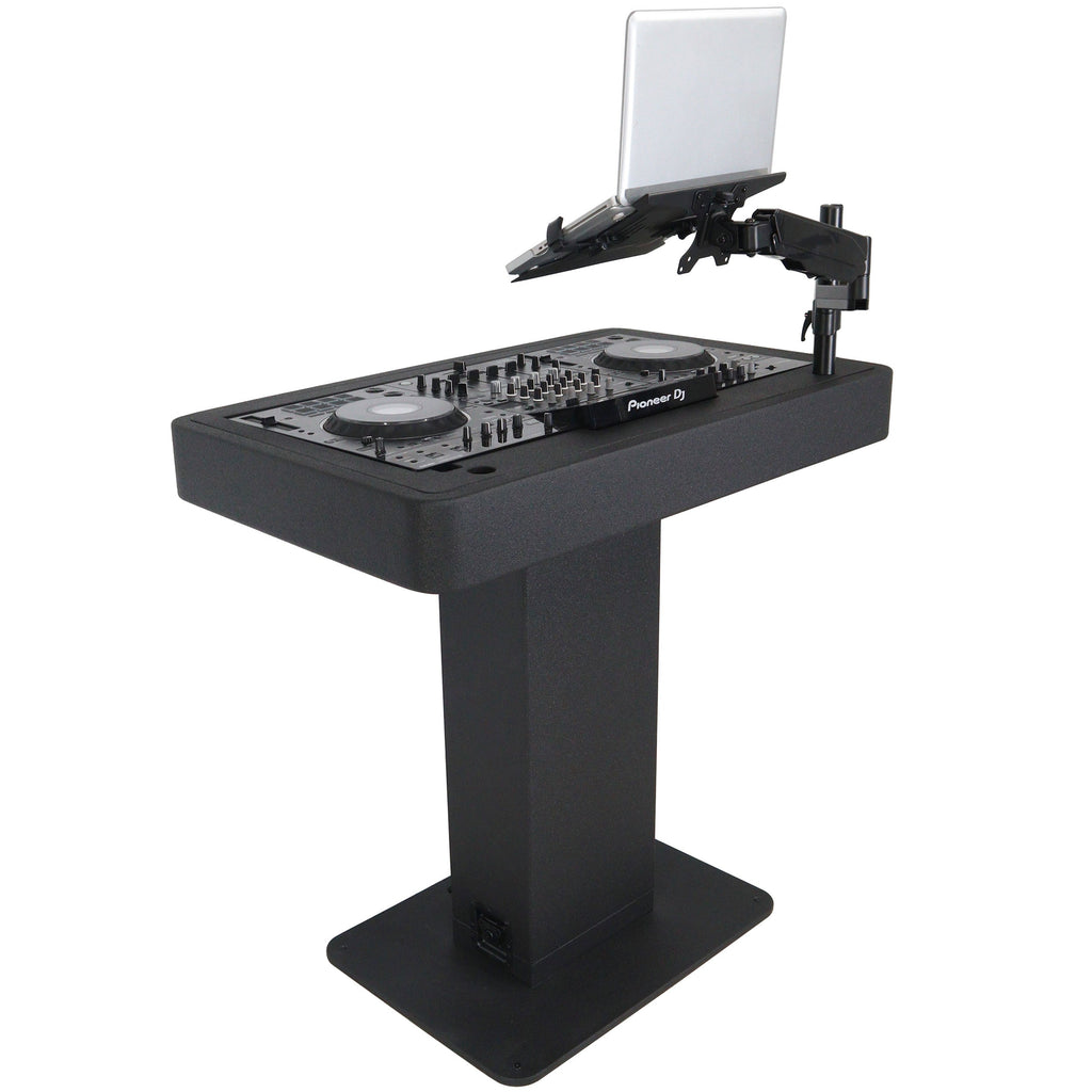 ProX XZF-DJCTBL Control Tower DJ Podium for Pioneer DDJ-REV7 XDJ-XZ FLX10 RANE Four - Black Finish - View 5 |