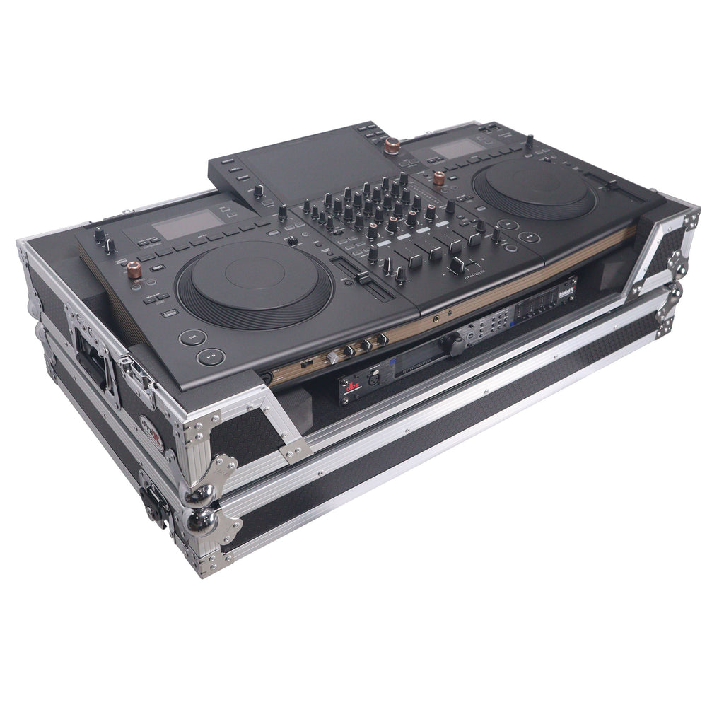 ProX XS-OPUSQUADW ATA Flight Style Road Case with 1U Rack Space and Wheels - View 2 | MusicMarket