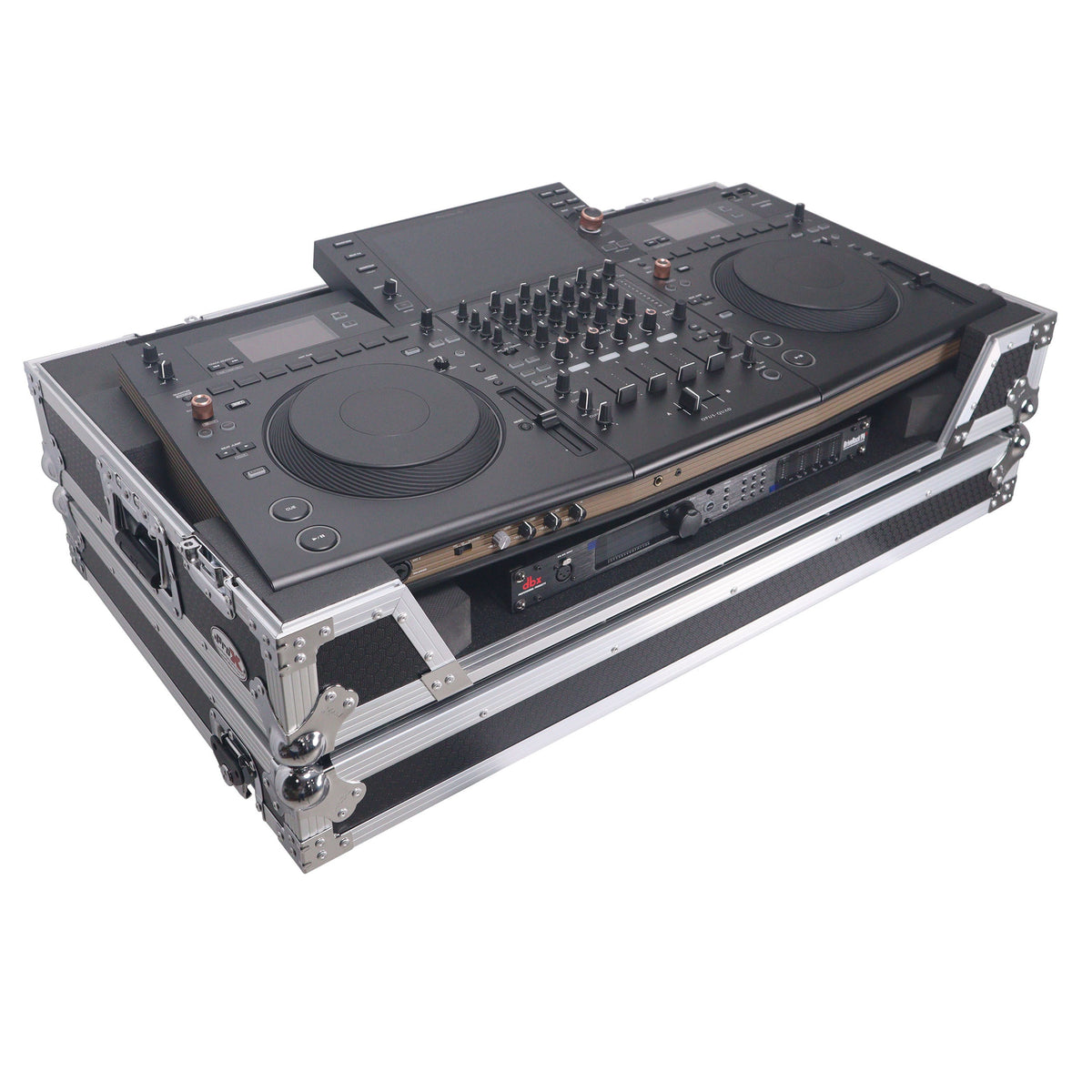 ProX XS-OPUSQUADW ATA Flight Style Road Case with 1U Rack Space and Wheels - View 2 | MusicMarket